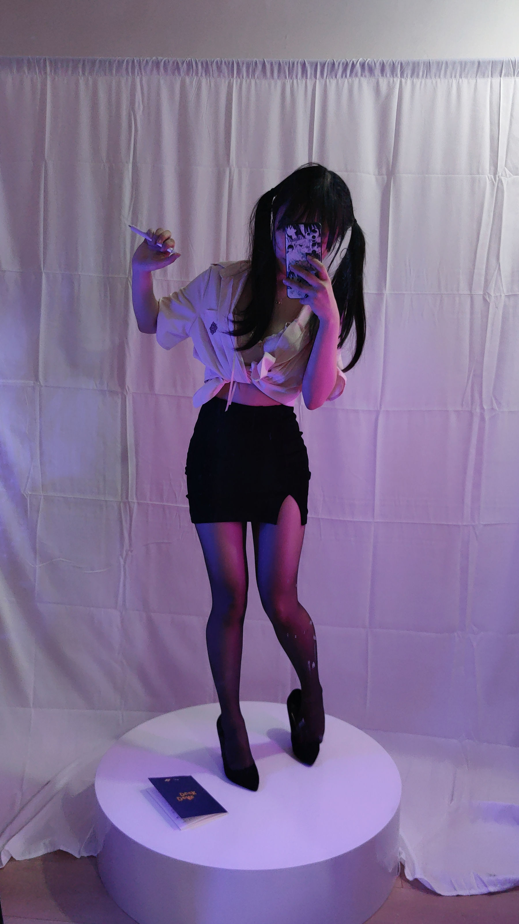 [福利COS] 神沢永莉 - 双马尾黑丝班主任