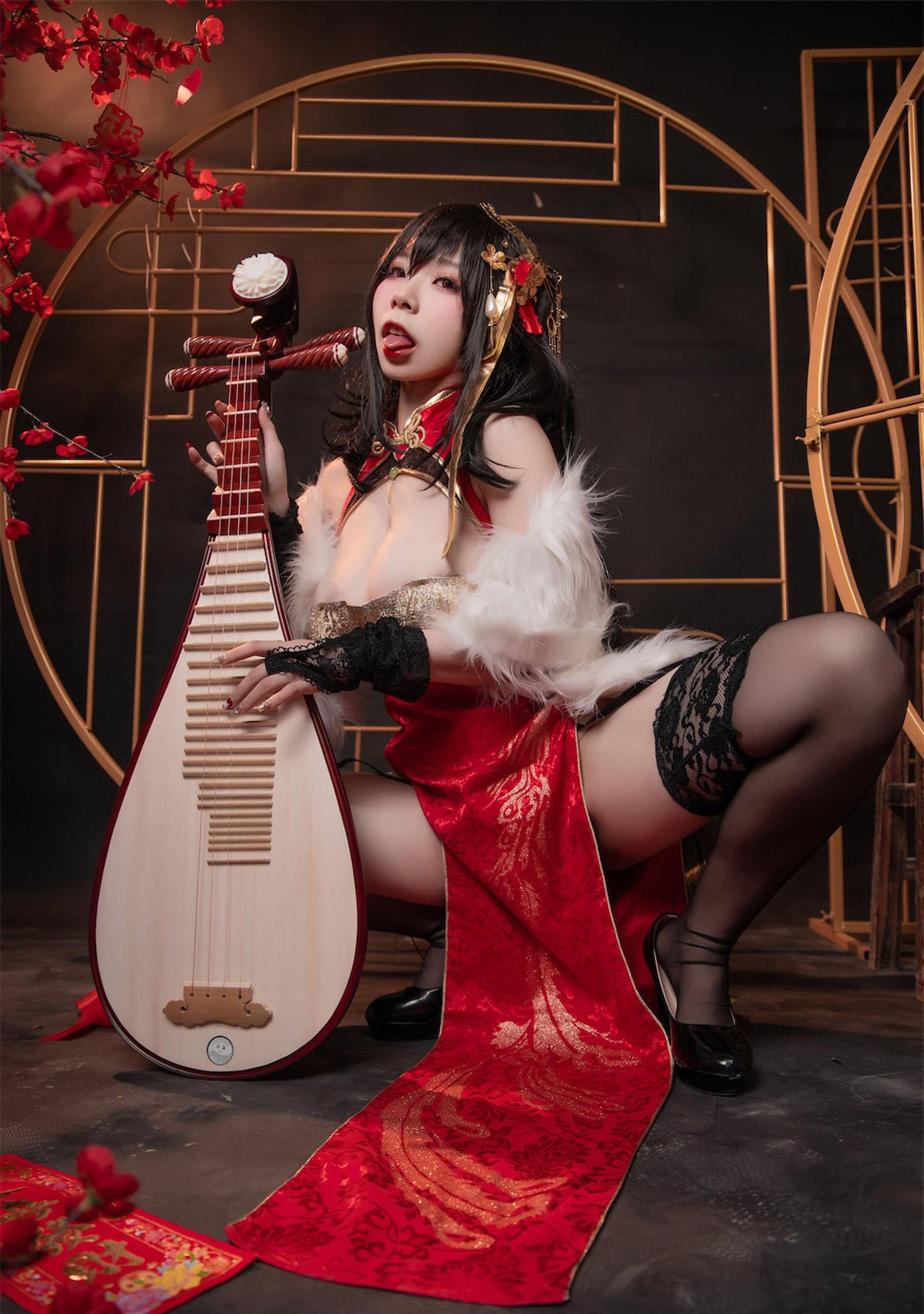 [福利COS] 自闭颜球球(无颜小天使wy) - 碧蓝航线 大凤红旗袍