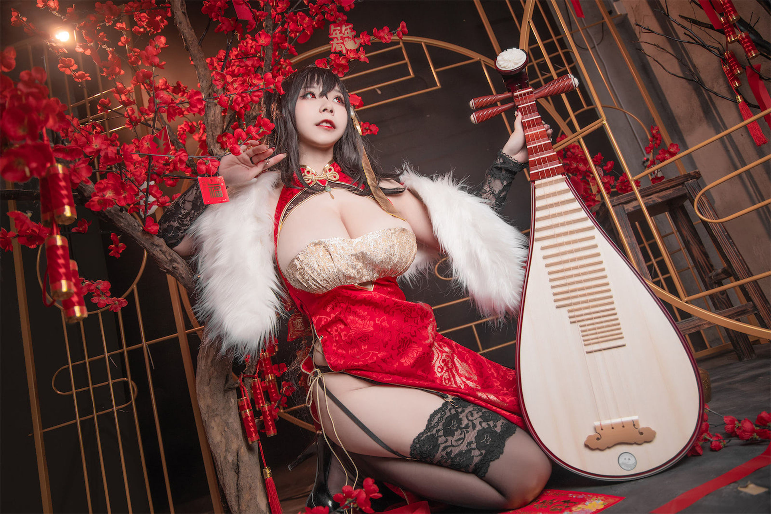 [福利COS] 自闭颜球球(无颜小天使wy) - 碧蓝航线 大凤红旗袍