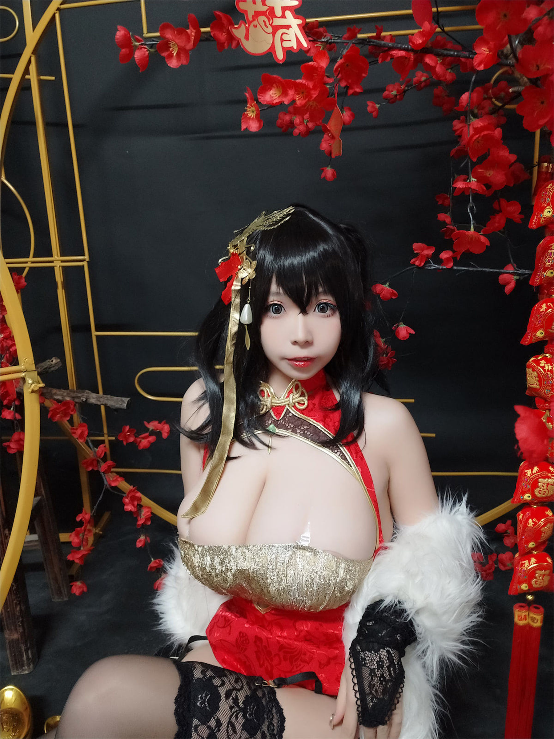 [福利COS] 自闭颜球球(无颜小天使wy) - 碧蓝航线 大凤红旗袍