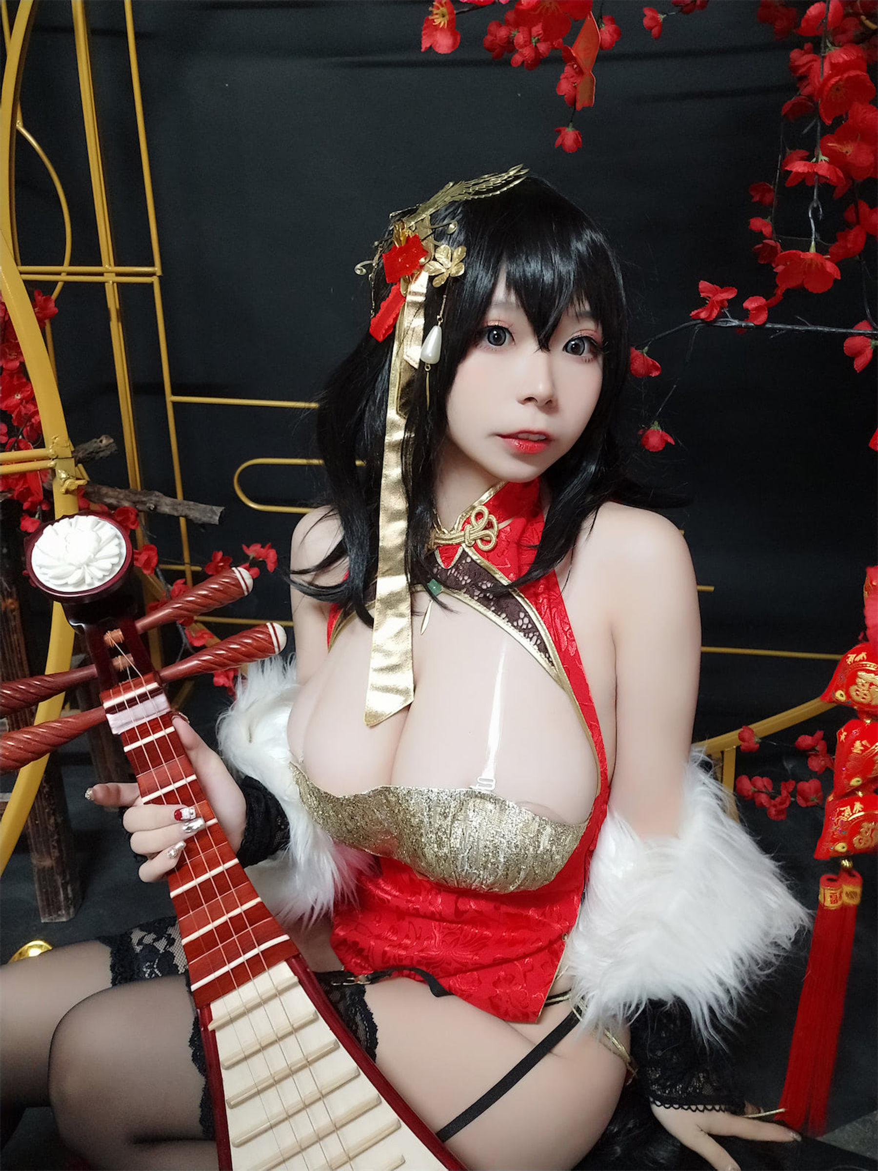 [福利COS] 自闭颜球球(无颜小天使wy) - 碧蓝航线 大凤红旗袍