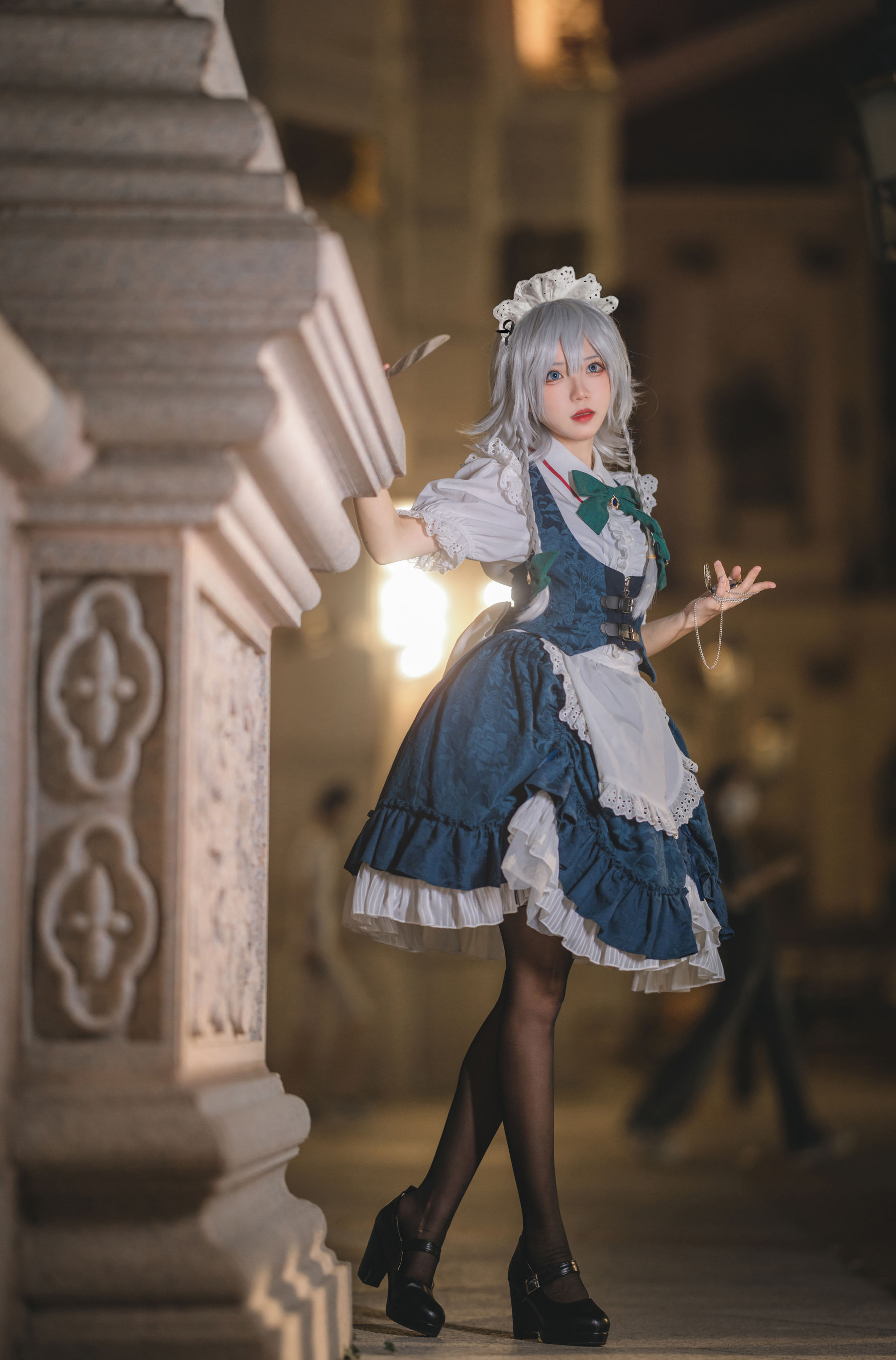 [福利COS] 花柒Hana - 星雨咲夜女仆