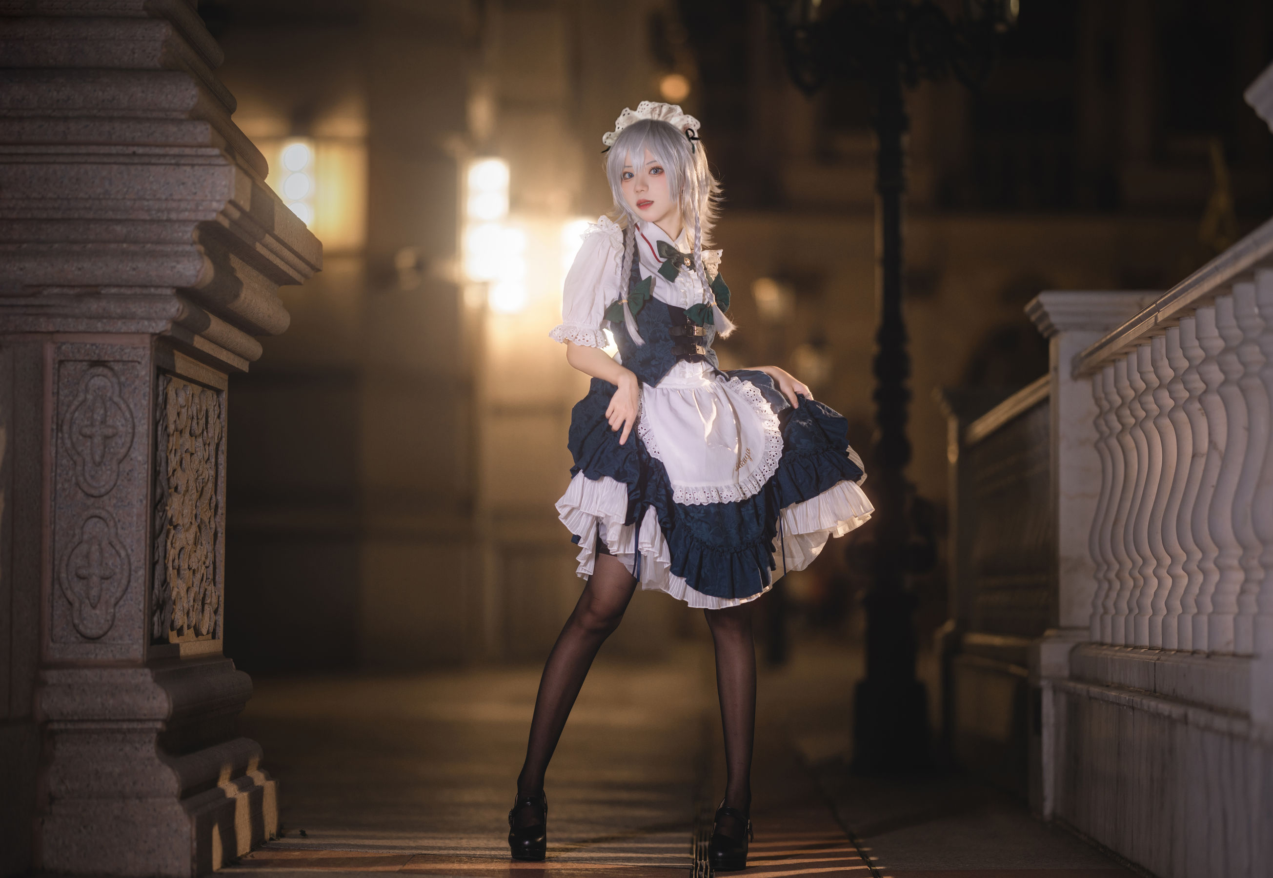 [福利COS] 花柒Hana - 星雨咲夜女仆