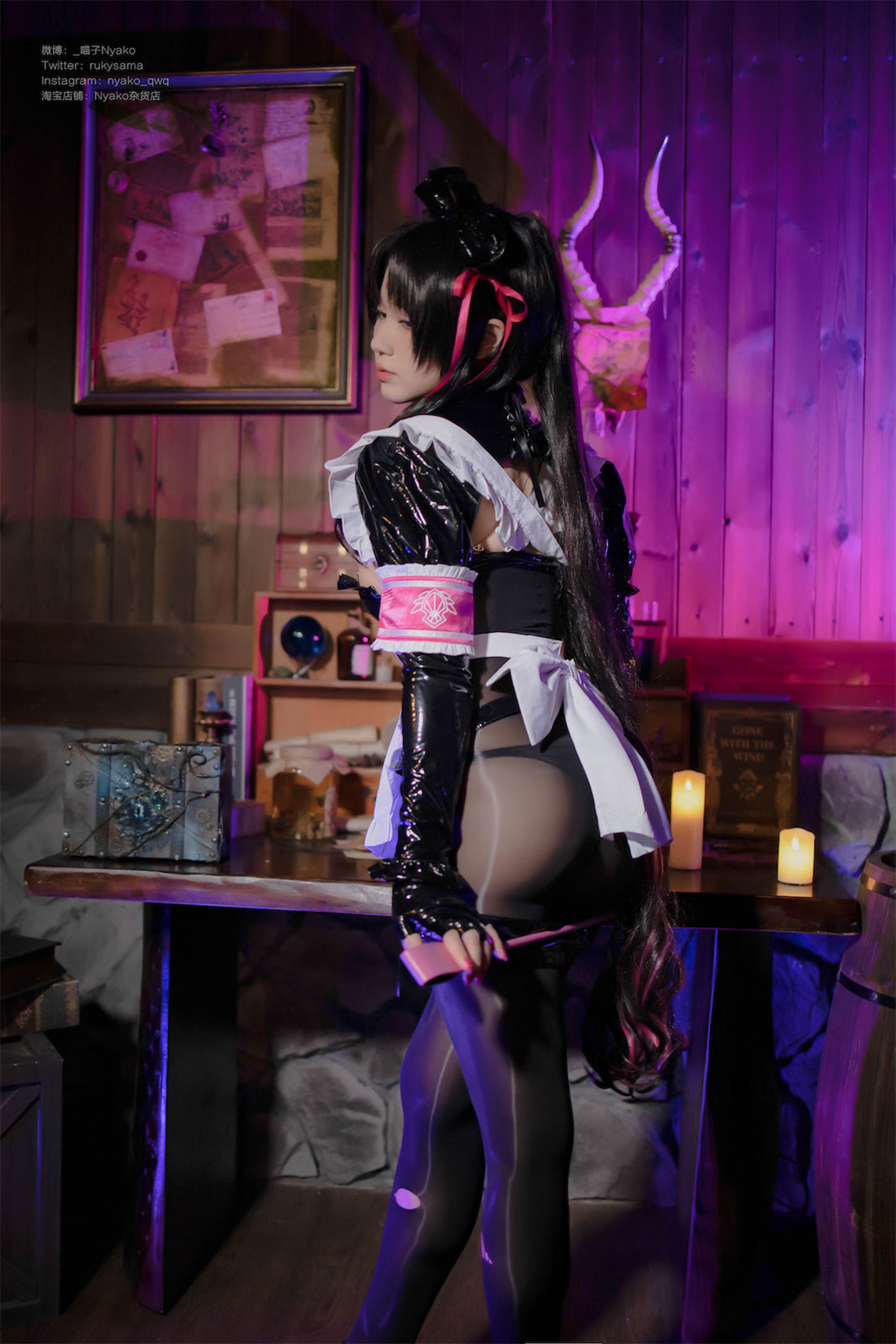 [福利COS] 萌妹子Nyako喵子 - 杀生院女仆