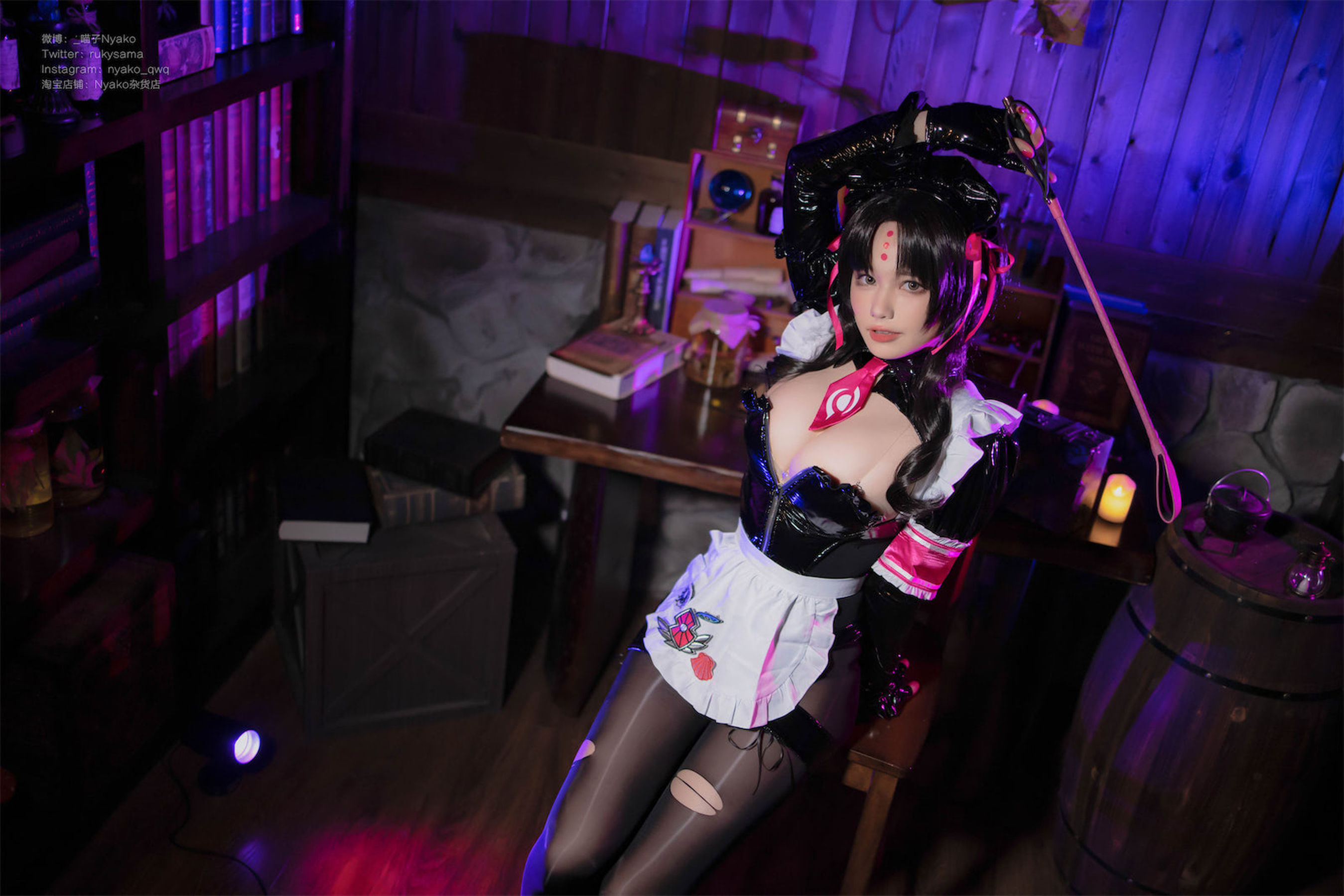 [福利COS] 萌妹子Nyako喵子 - 杀生院女仆