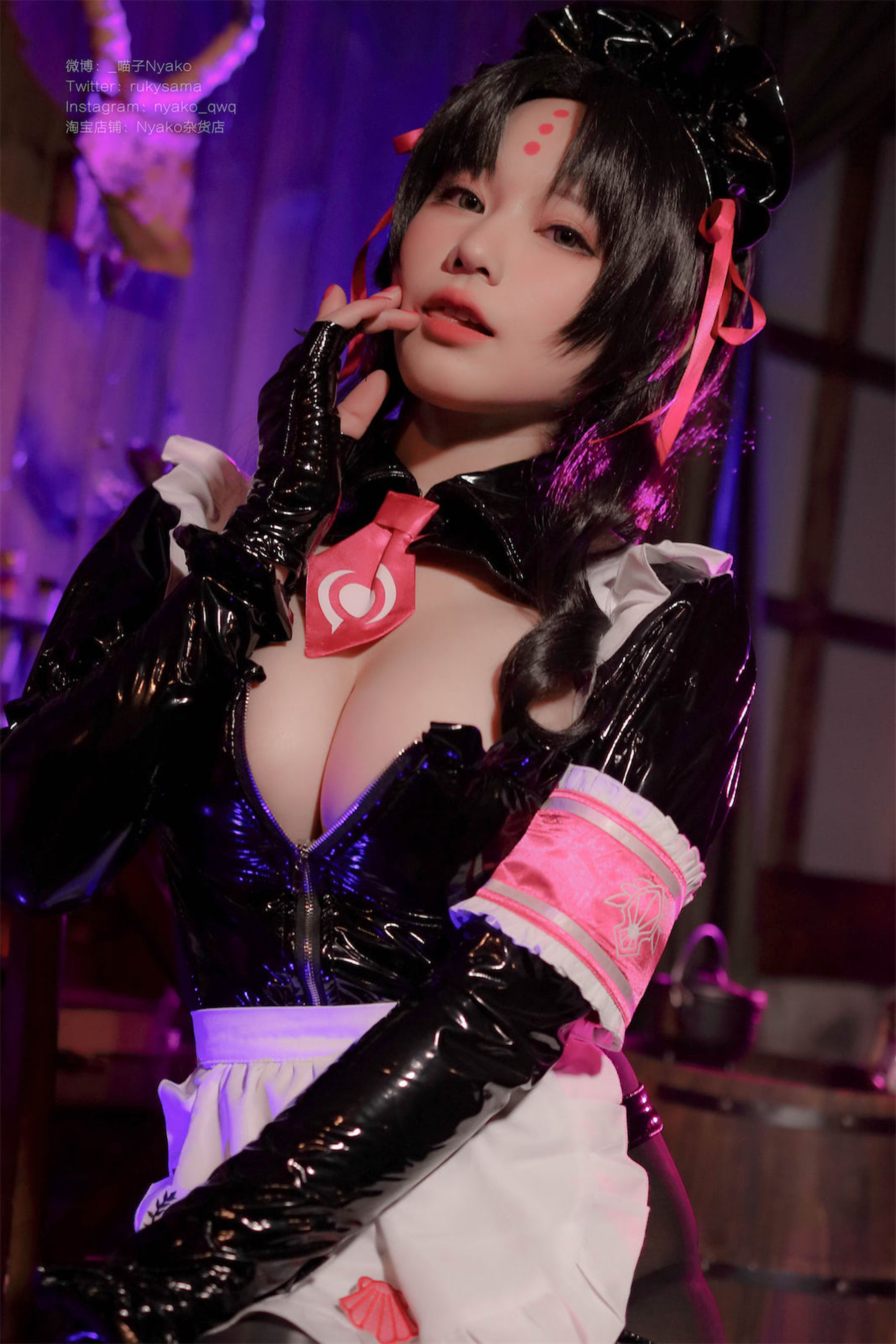 [福利COS] 萌妹子Nyako喵子 - 杀生院女仆