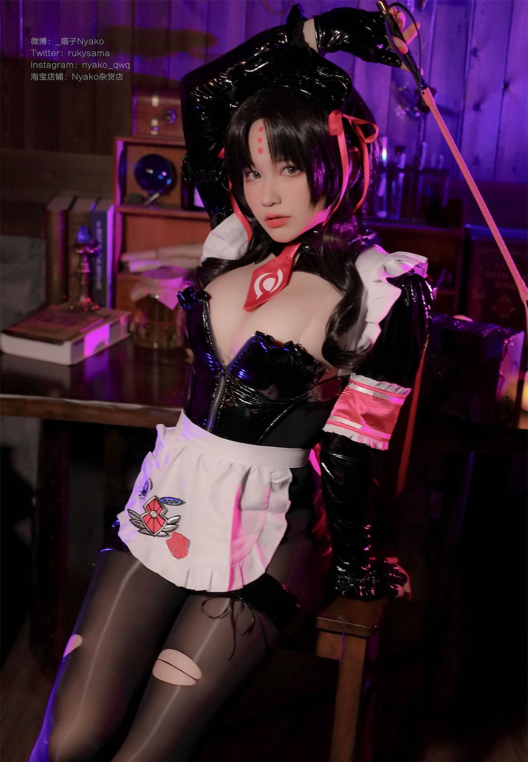 [福利COS] 萌妹子Nyako喵子 - 杀生院女仆