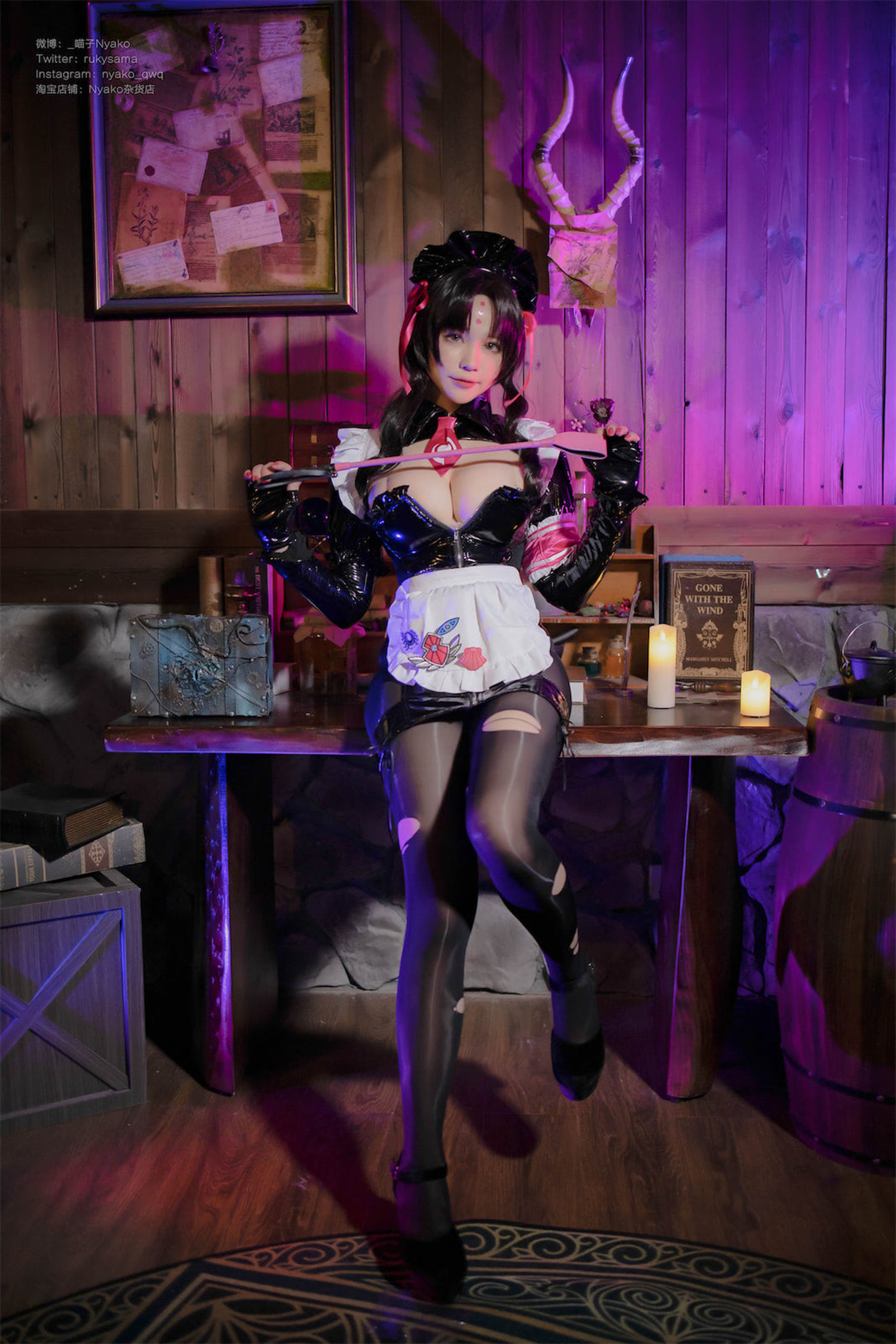 [福利COS] 萌妹子Nyako喵子 - 杀生院女仆