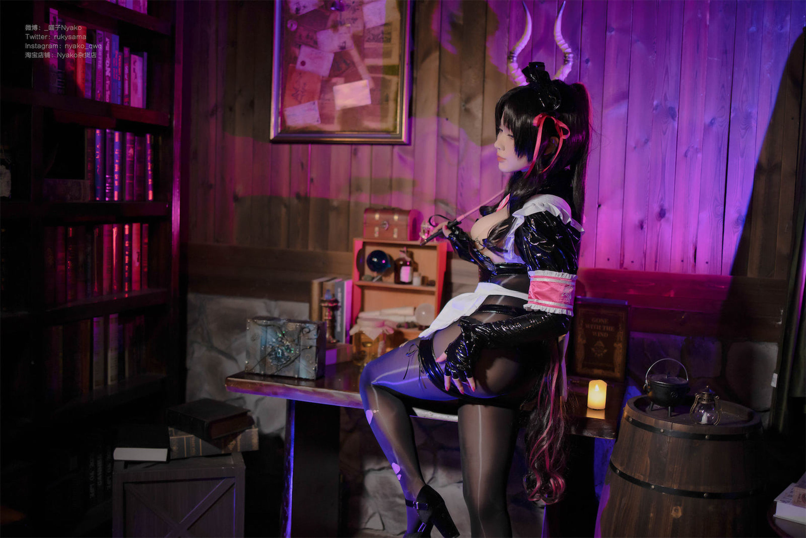 [福利COS] 萌妹子Nyako喵子 - 杀生院女仆