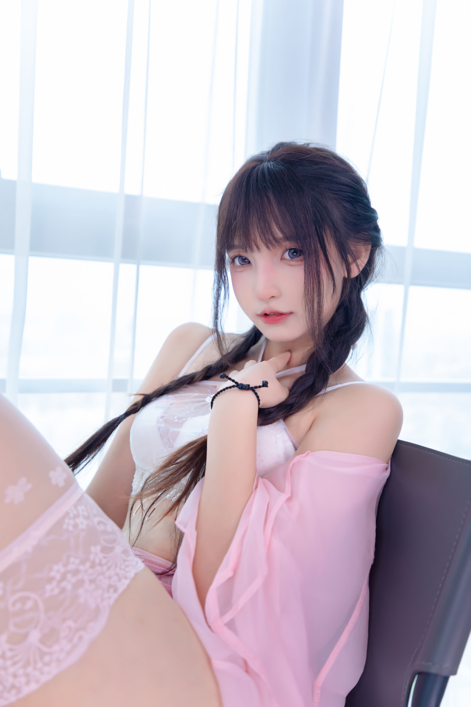 [福利COS] 萝莉神楽板真冬 之桃花潭水