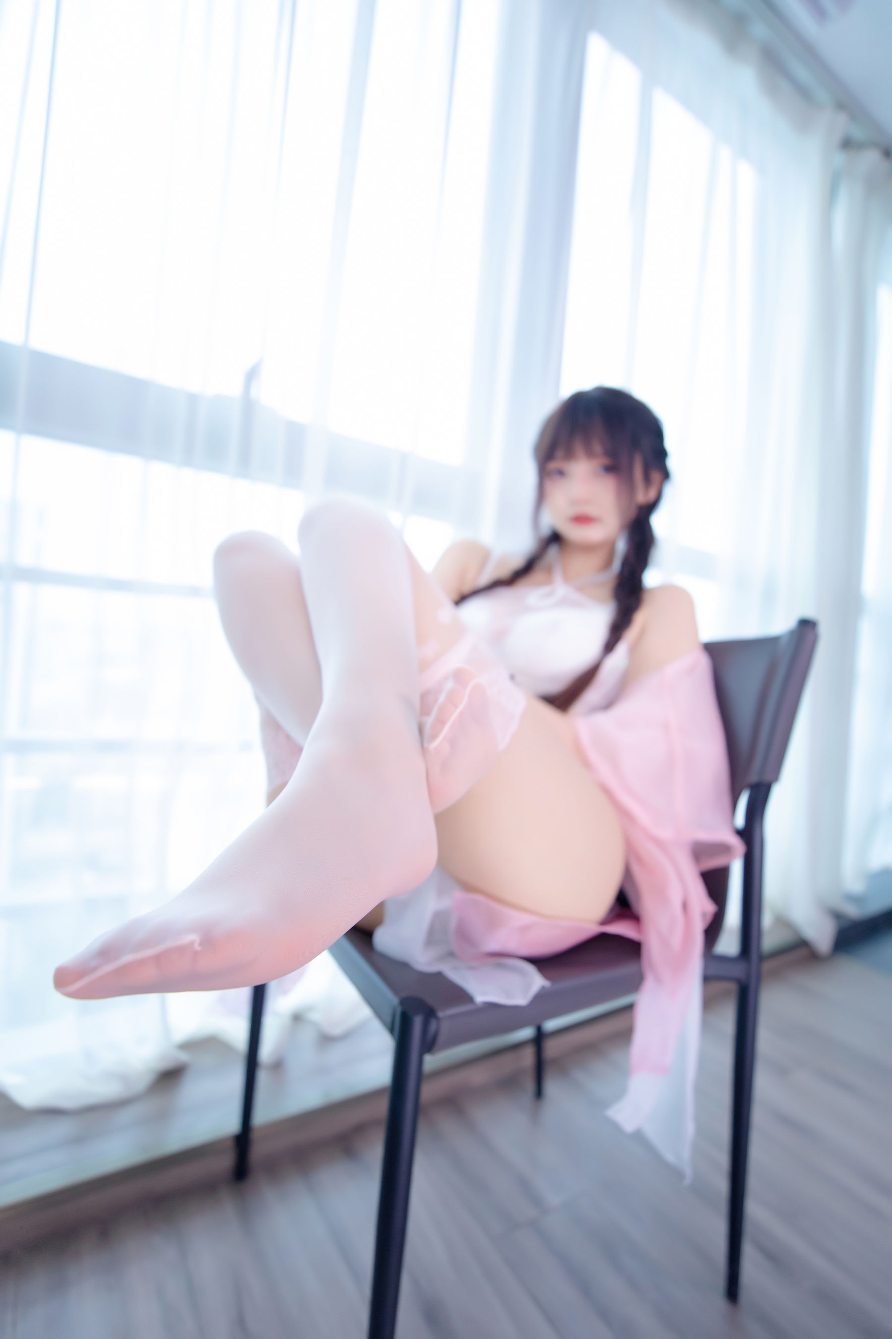 [福利COS] 萝莉神楽板真冬 之桃花潭水