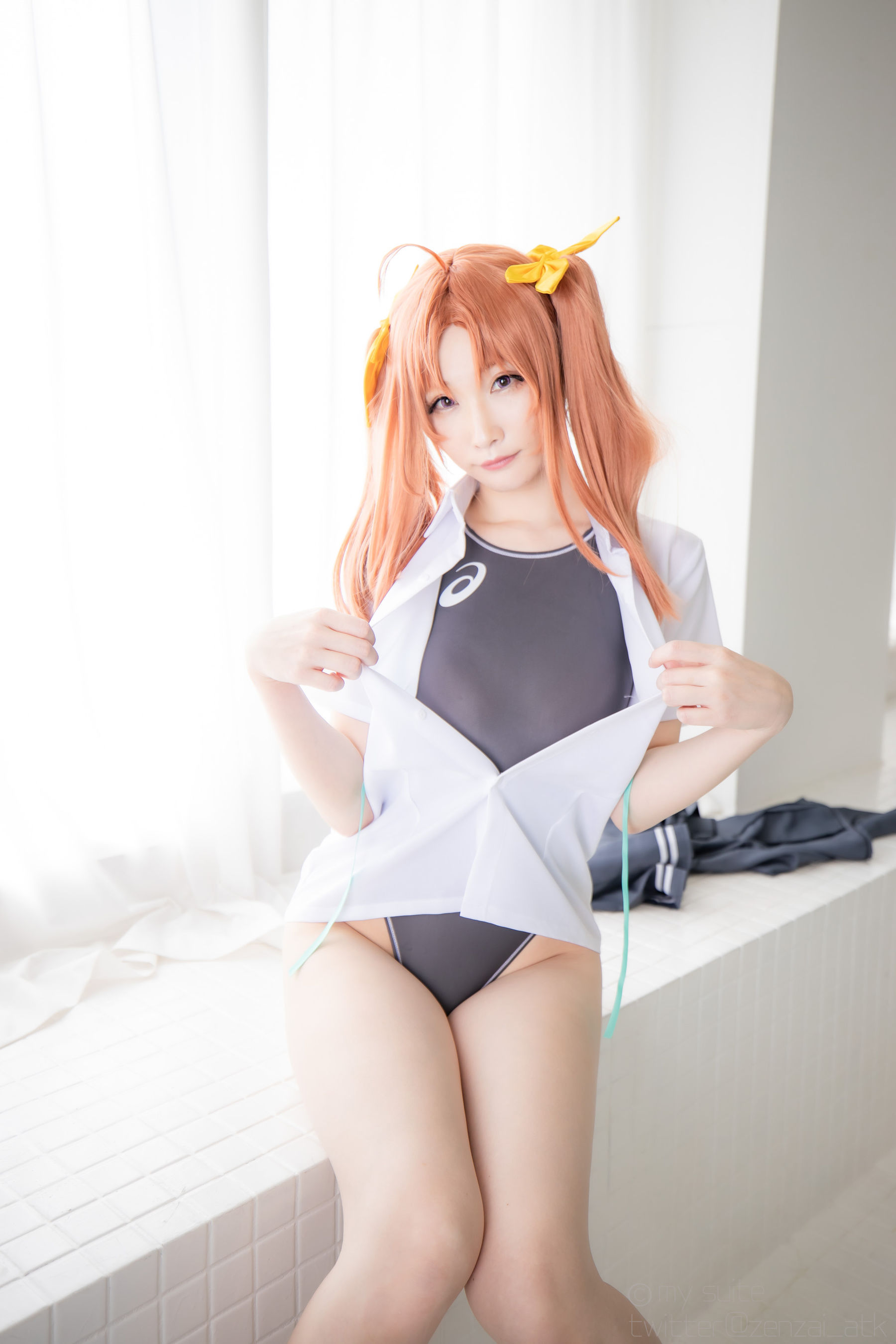 [福利COS] (Cosplay)[my suite] Atsuki あつき - スパッツと競泳水着を堪能するROM Suite Collection.36