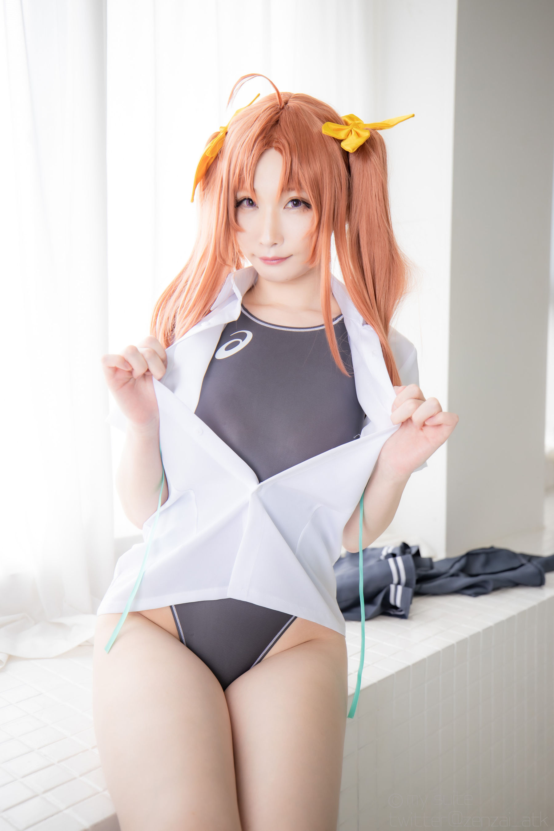 [福利COS] (Cosplay)[my suite] Atsuki あつき - スパッツと競泳水着を堪能するROM Suite Collection.36