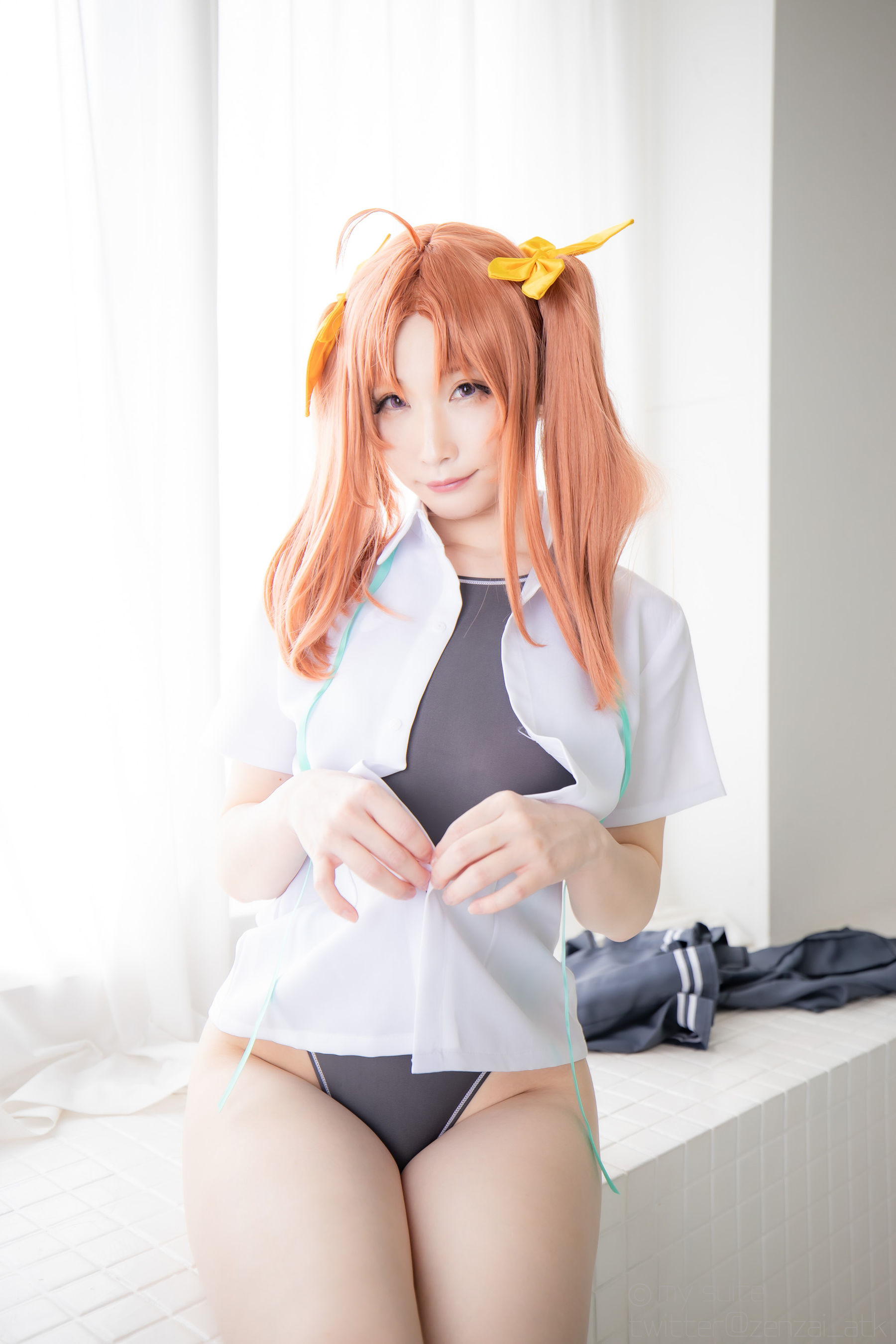 [福利COS] (Cosplay)[my suite] Atsuki あつき - スパッツと競泳水着を堪能するROM Suite Collection.36