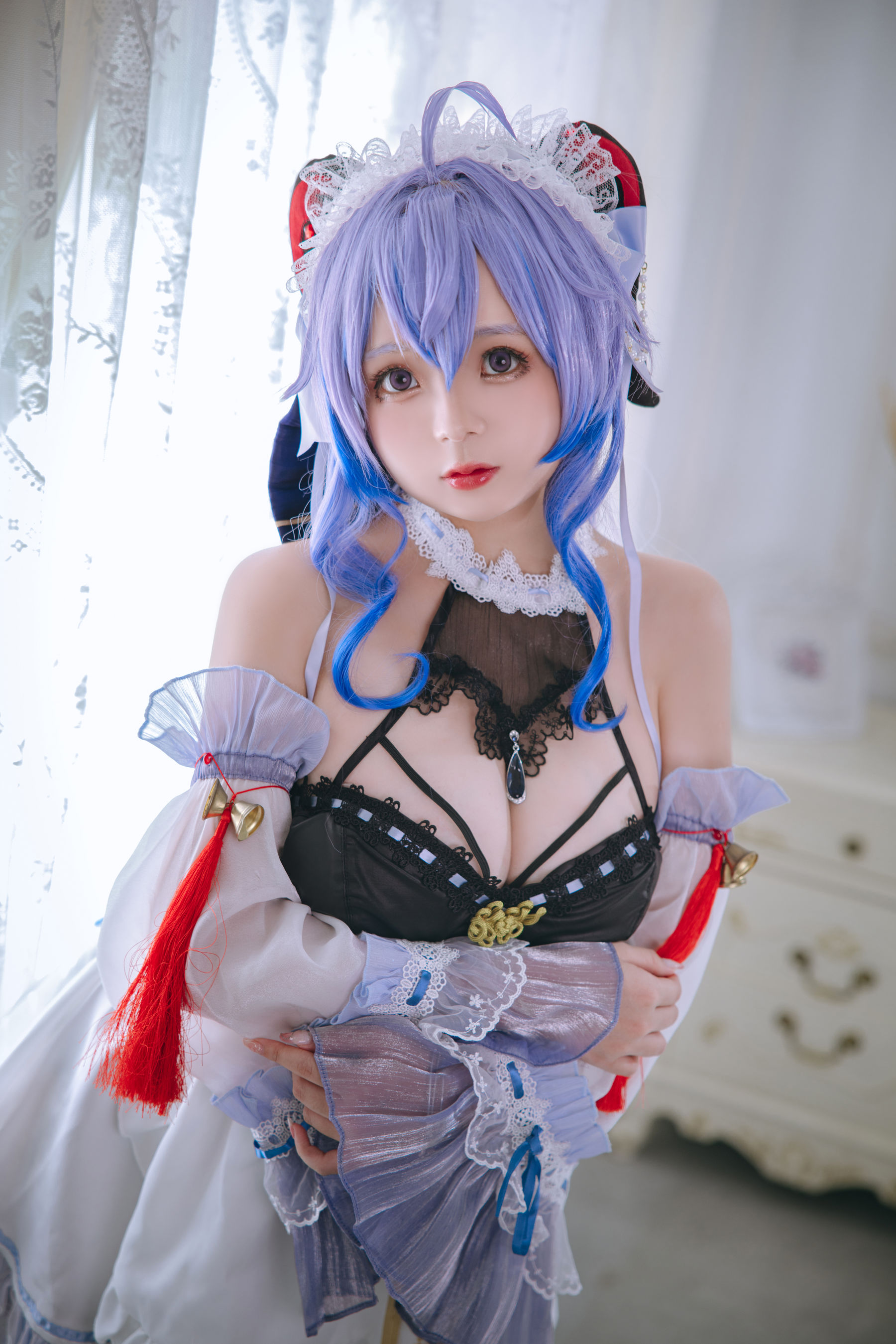 [福利COS] Cosplay日奈娇 - 甘雨女仆