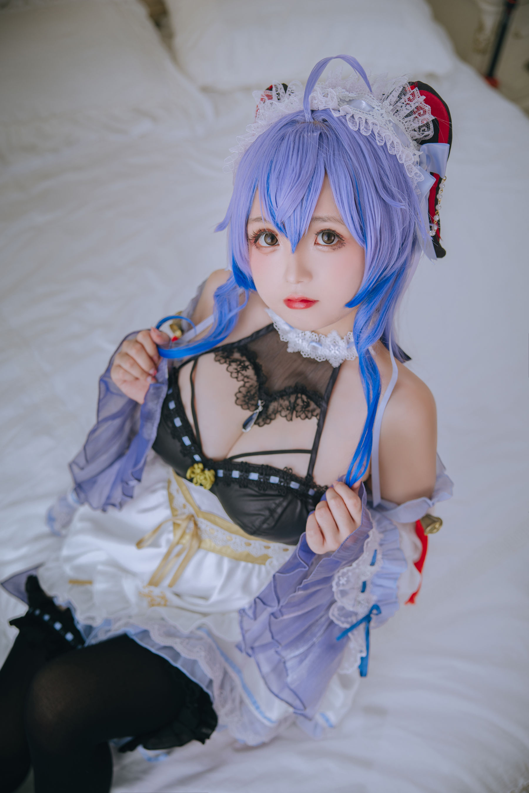 [福利COS] Cosplay日奈娇 - 甘雨女仆