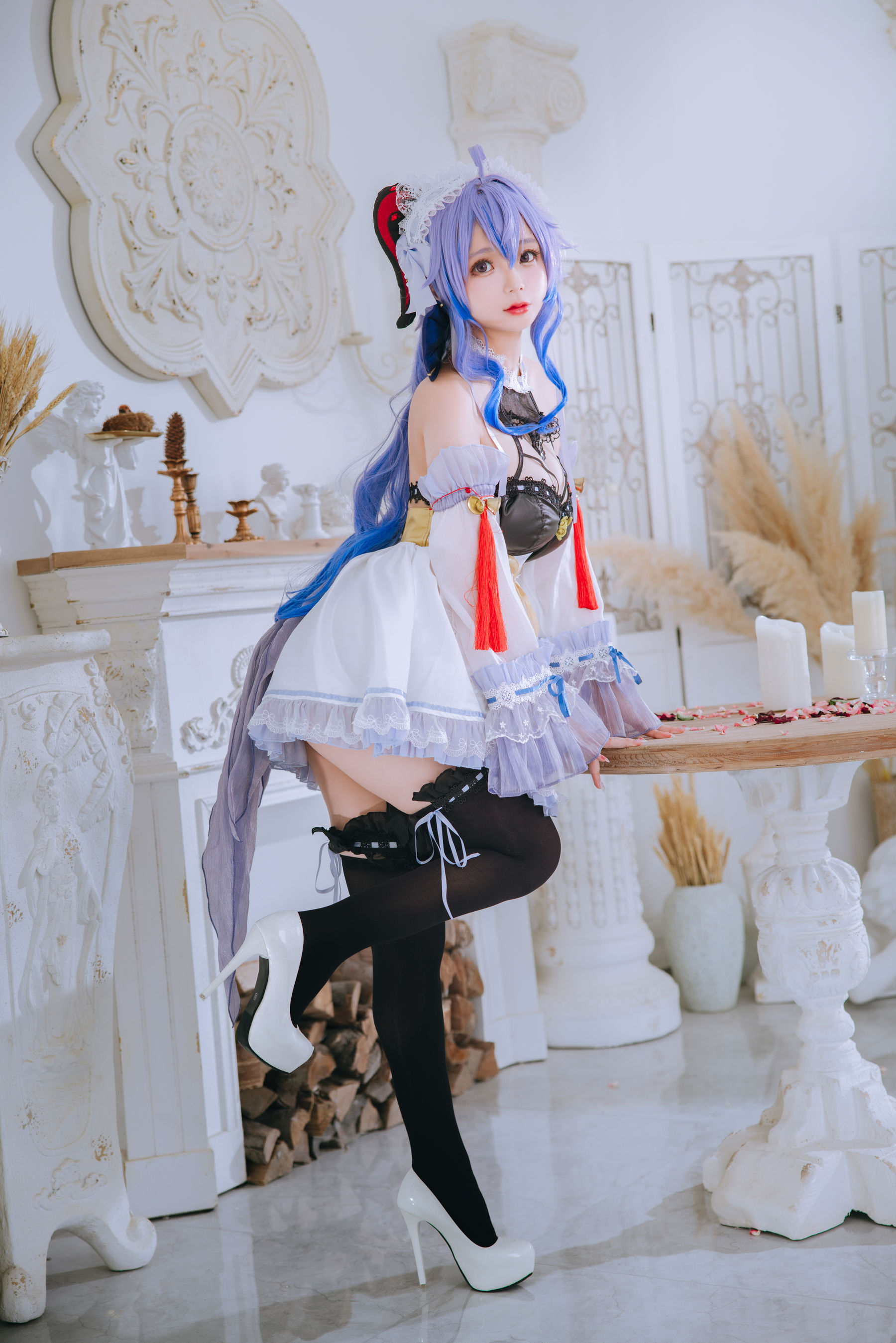 [福利COS] Cosplay日奈娇 - 甘雨女仆