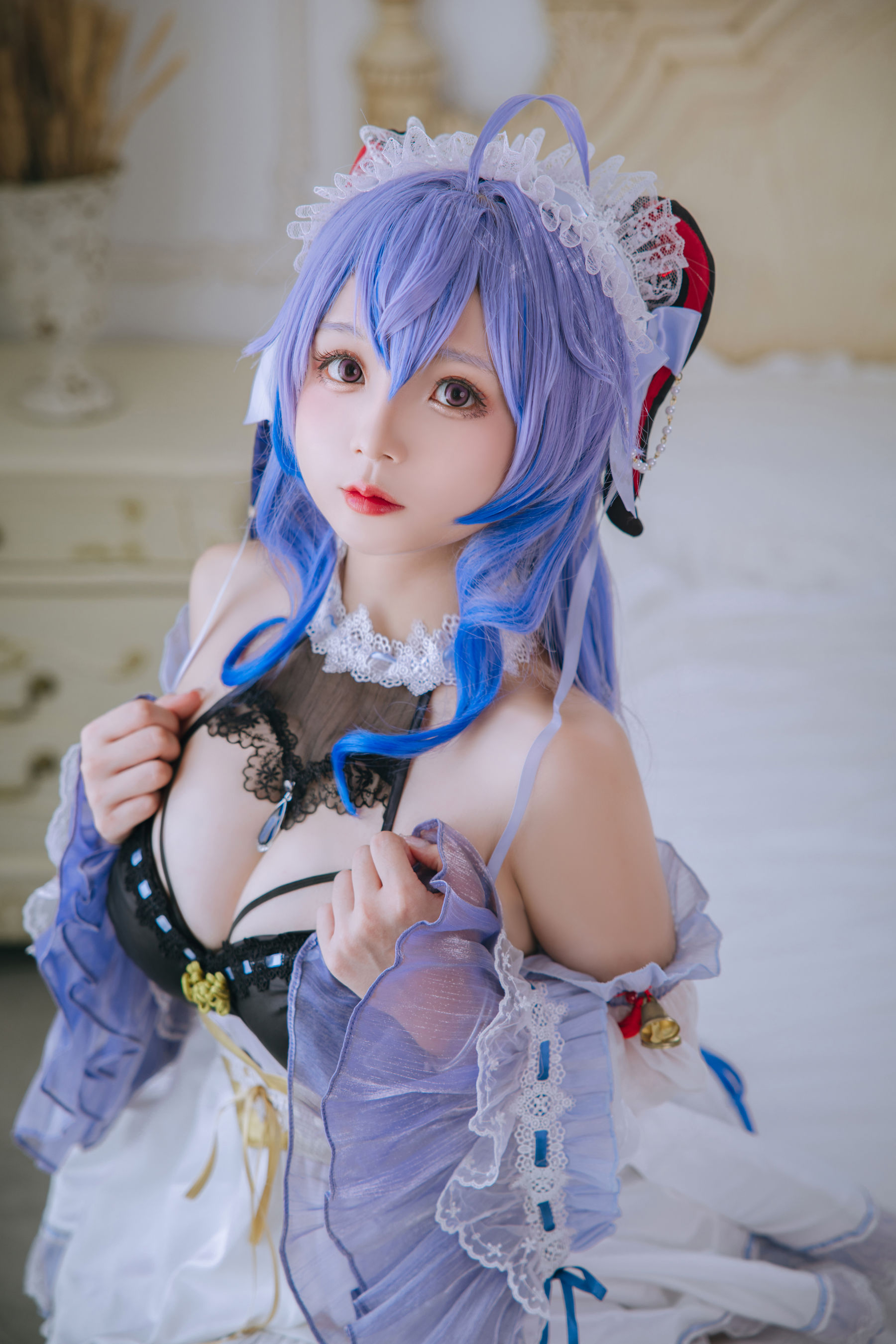 [福利COS] Cosplay日奈娇 - 甘雨女仆