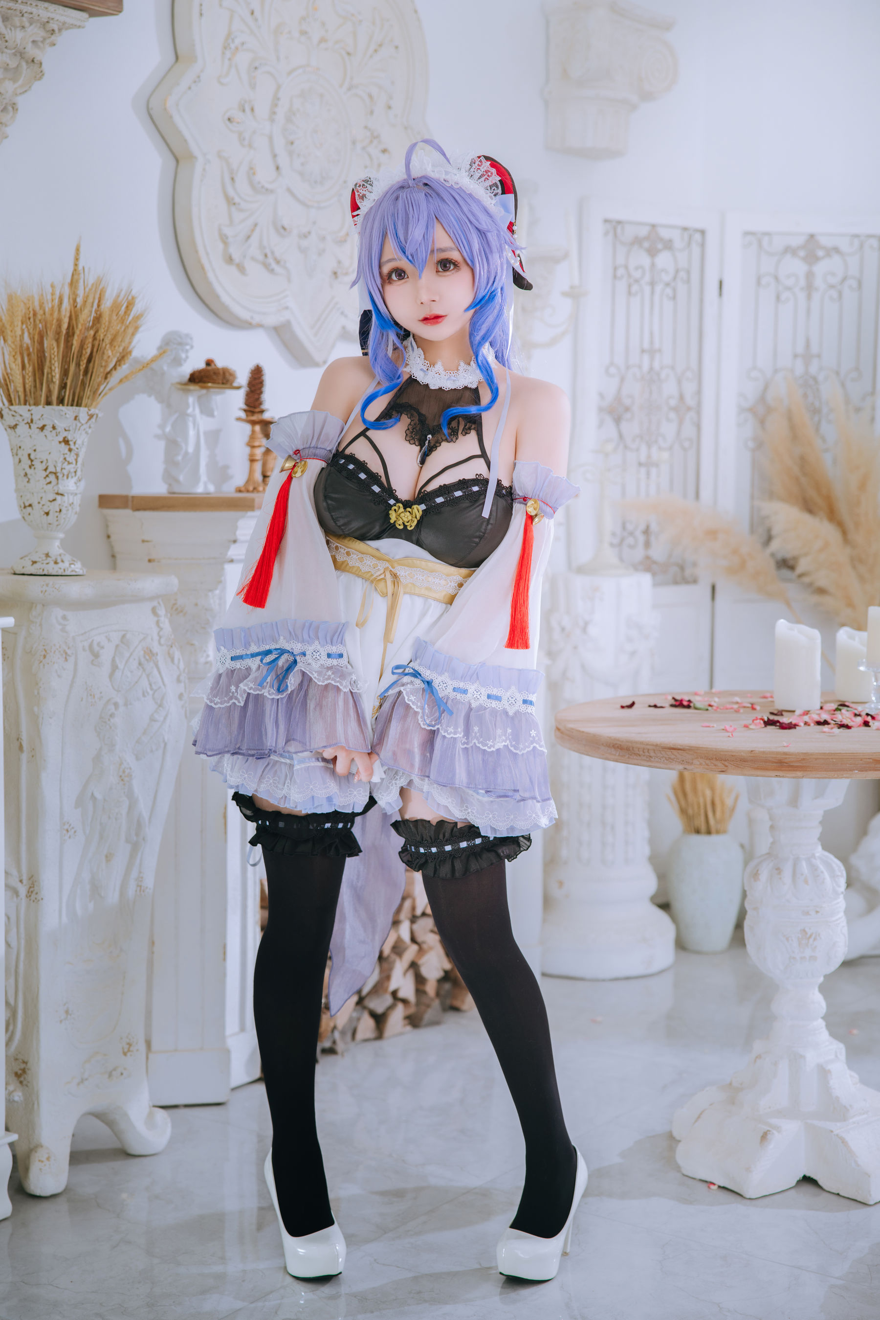 [福利COS] Cosplay日奈娇 - 甘雨女仆