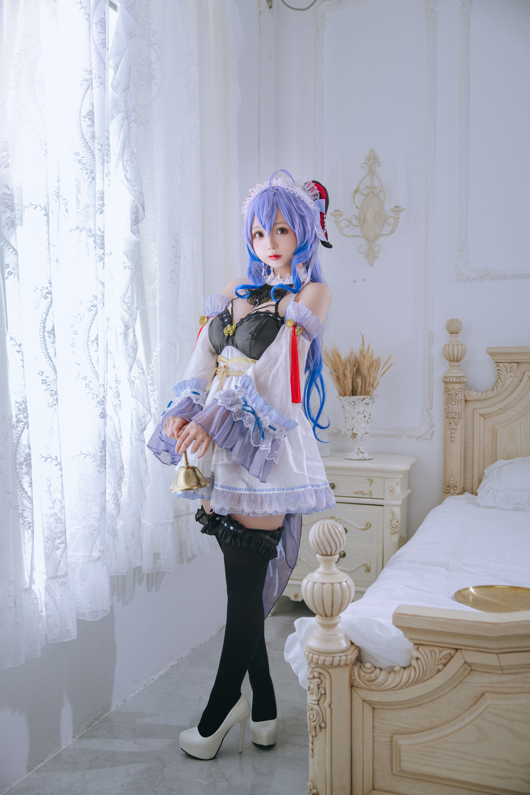 [福利COS] Cosplay日奈娇 - 甘雨女仆
