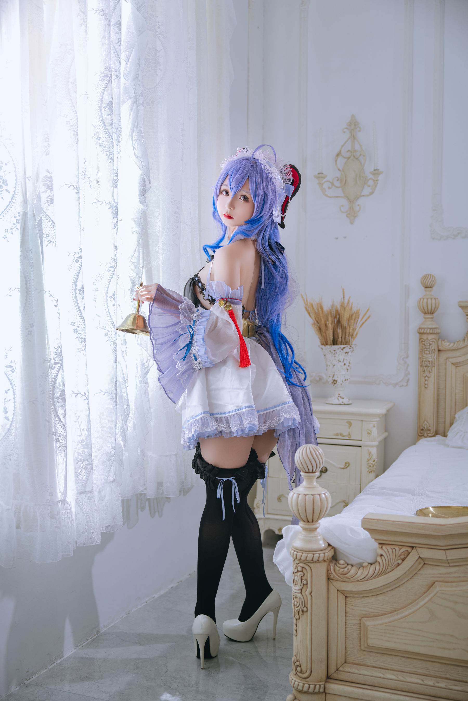 [福利COS] Cosplay日奈娇 - 甘雨女仆