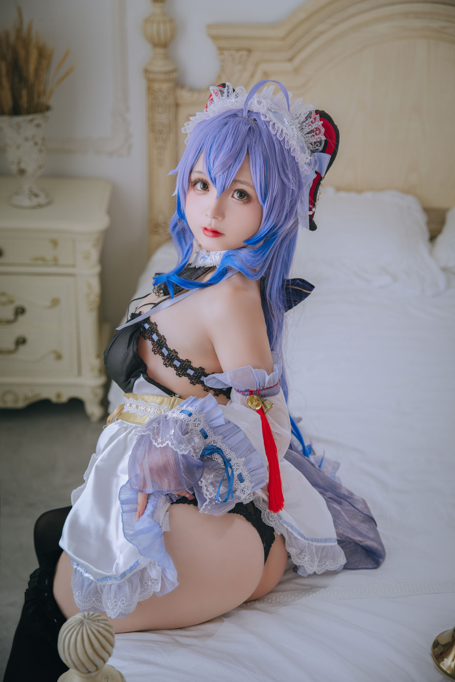 [福利COS] Cosplay日奈娇 - 甘雨女仆
