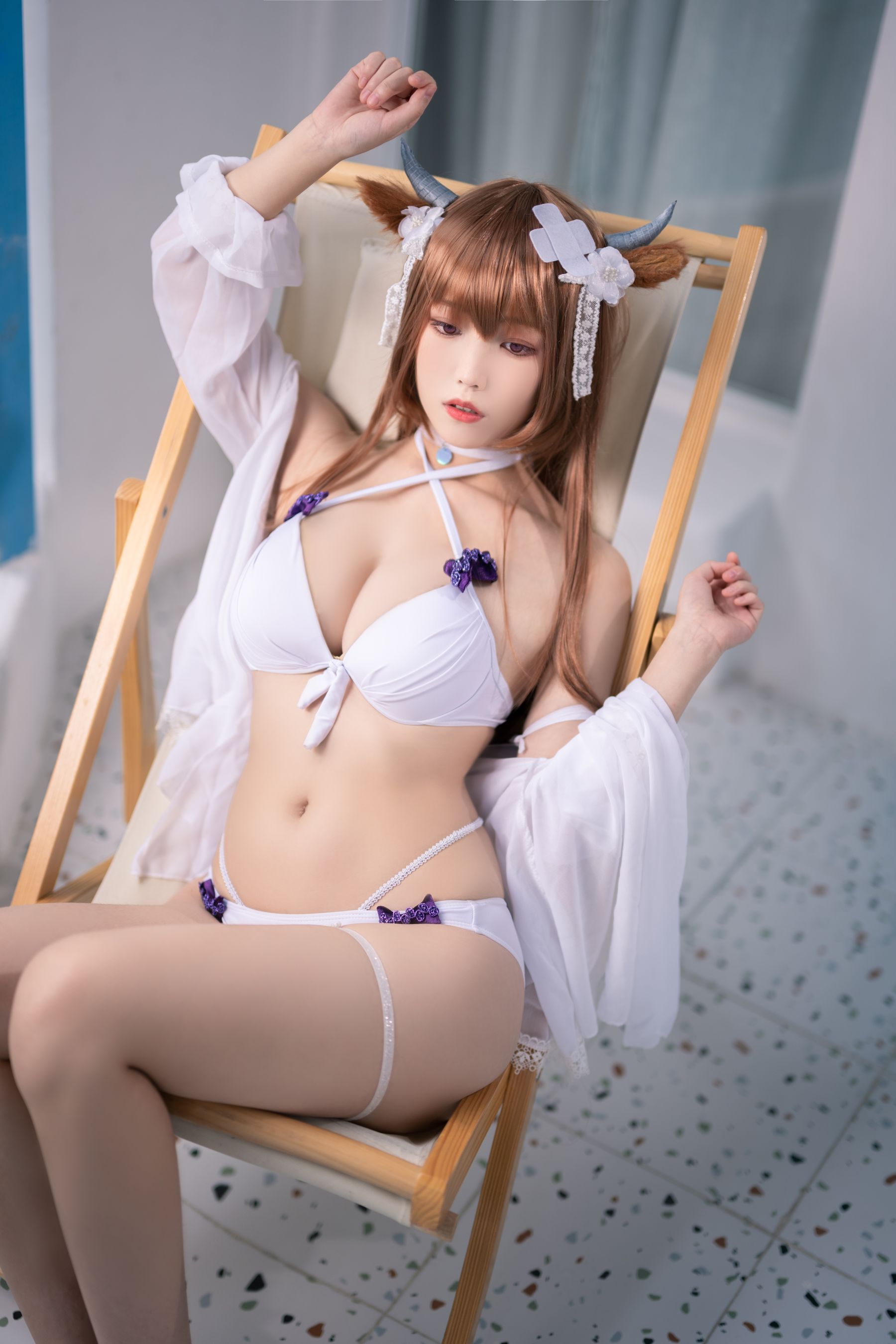 [福利COS] Cosplay汪知子 - 樫野泳装