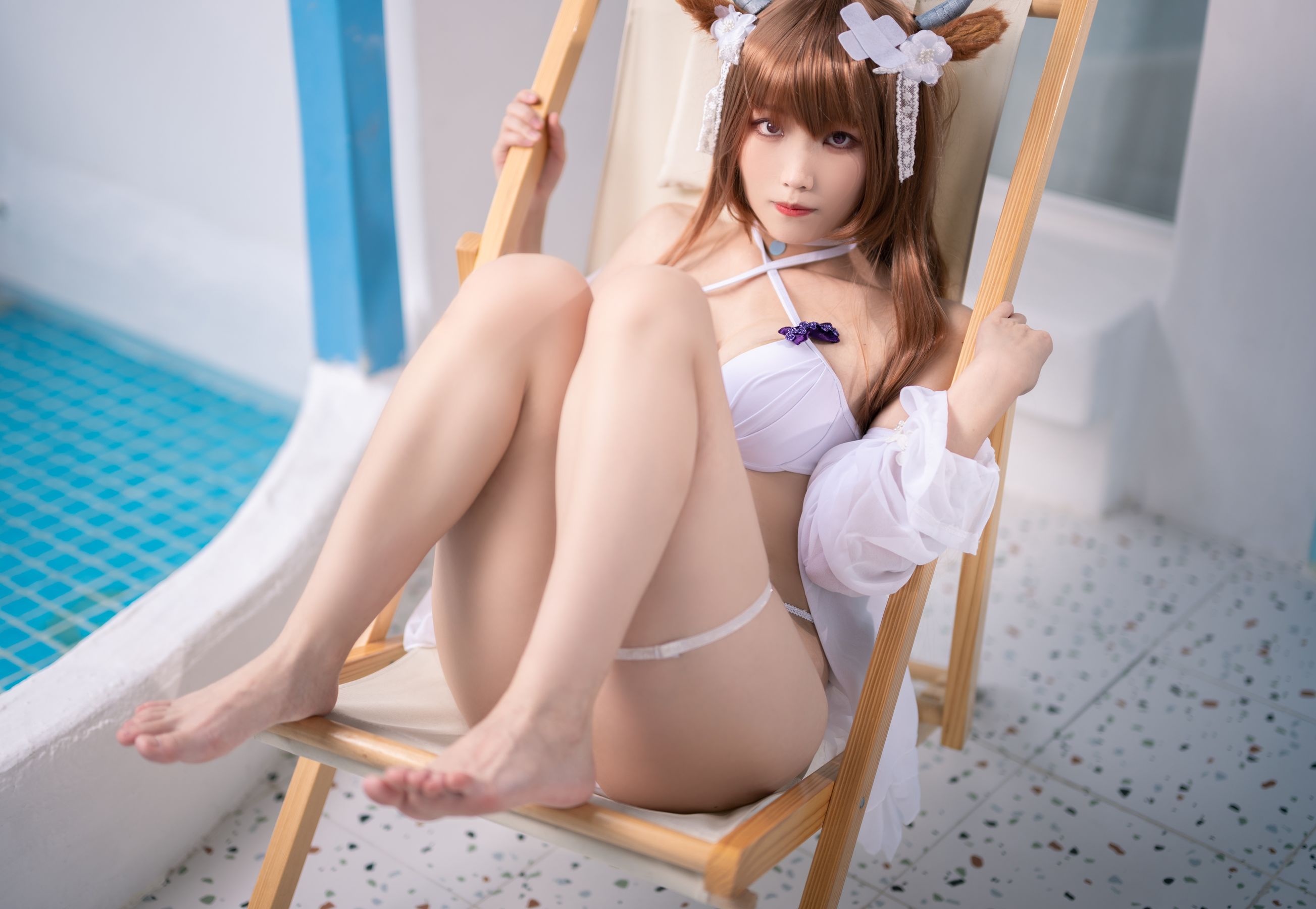 [福利COS] Cosplay汪知子 - 樫野泳装