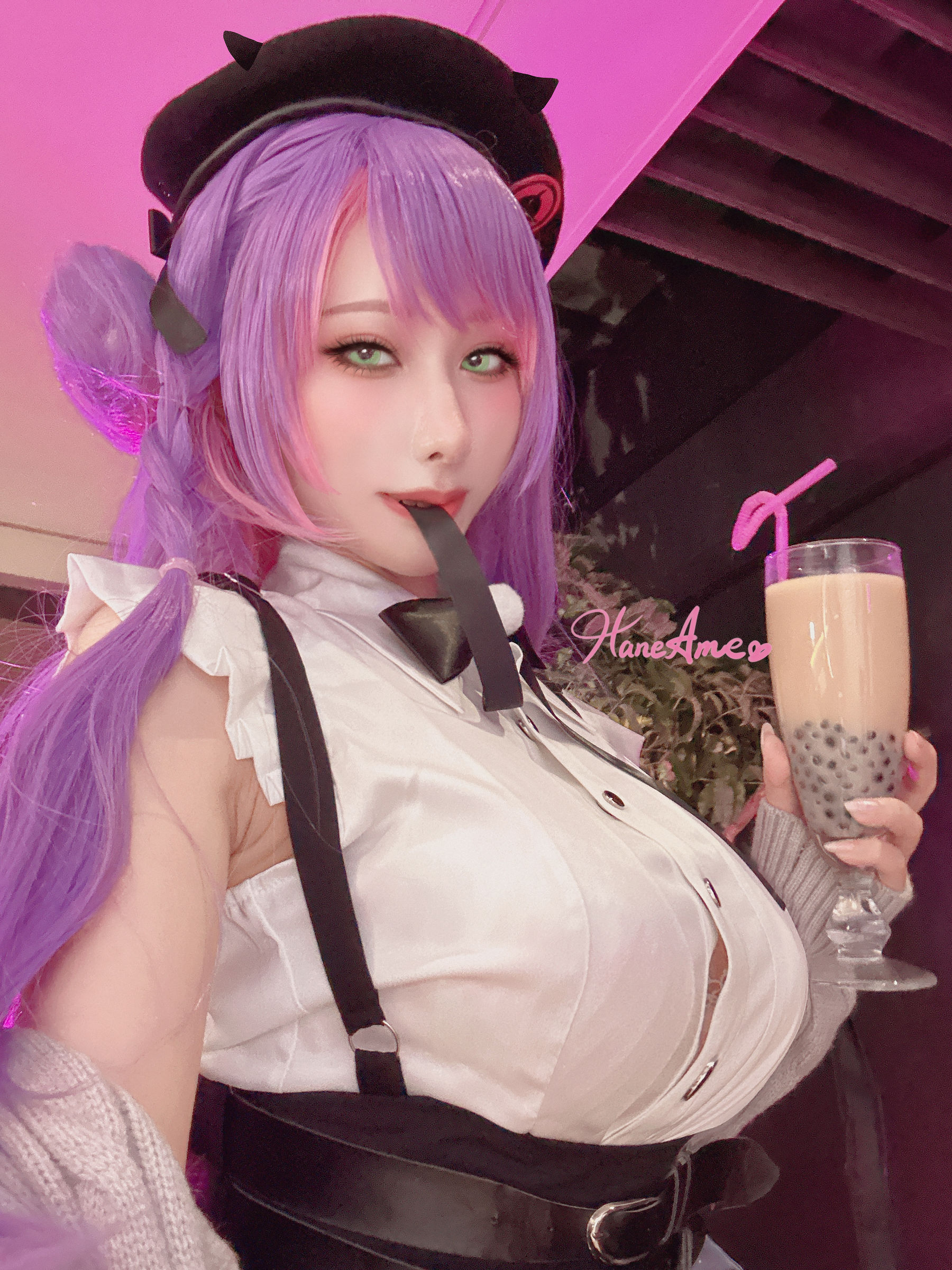 [福利COS] Hane Ame 雨波写真 - HOLOLIVE 常闇TOWA
