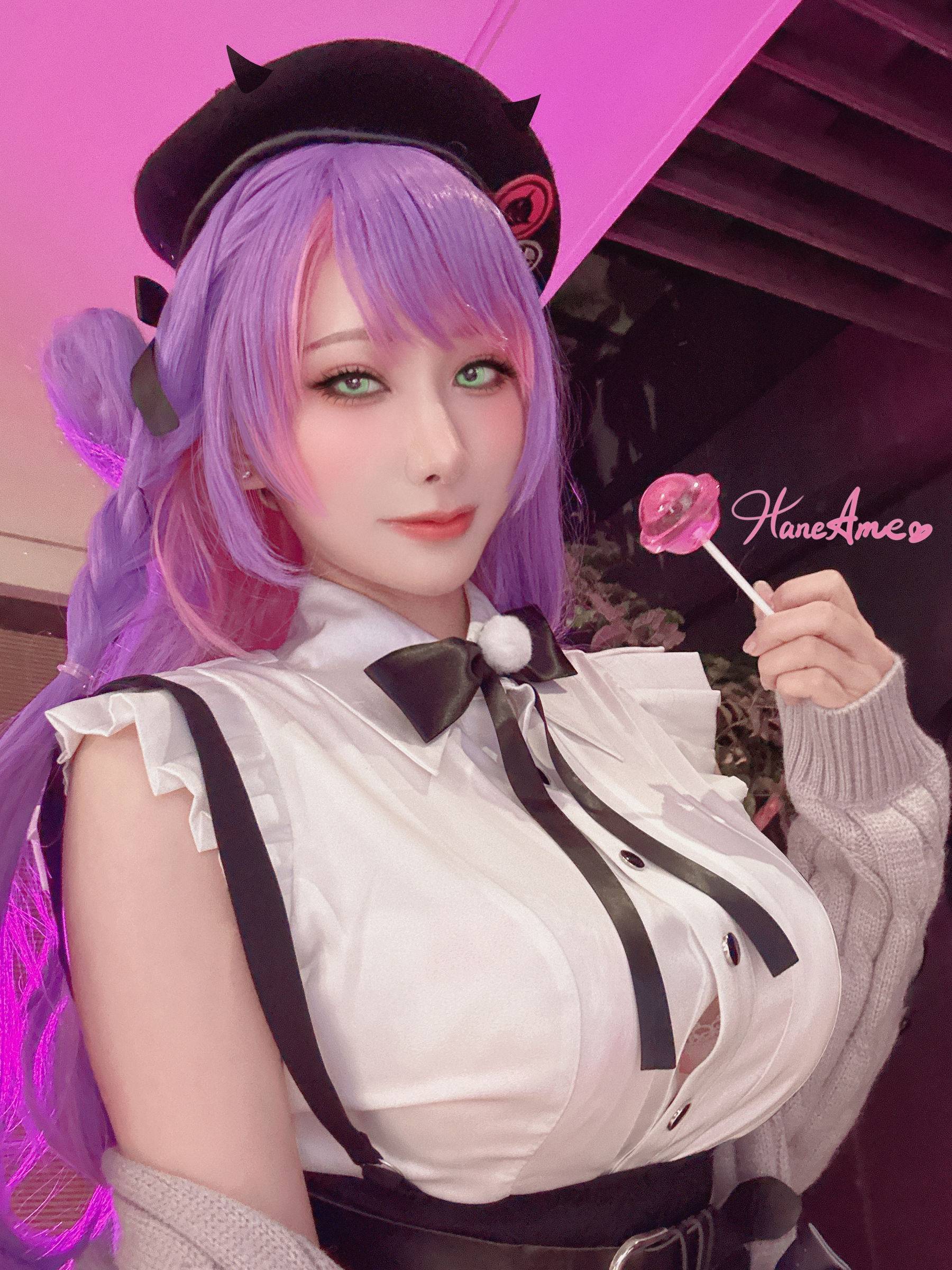 [福利COS] Hane Ame 雨波写真 - HOLOLIVE 常闇TOWA