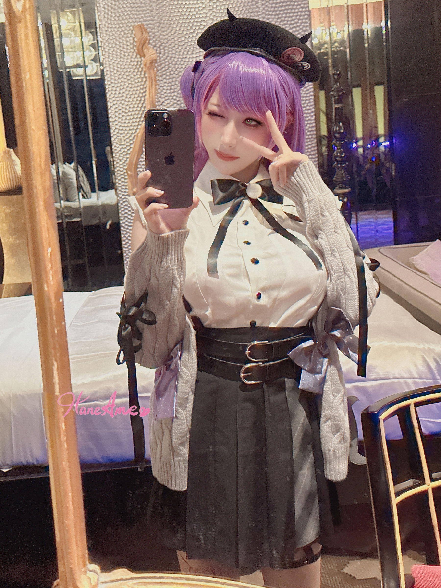 [福利COS] Hane Ame 雨波写真 - HOLOLIVE 常闇TOWA