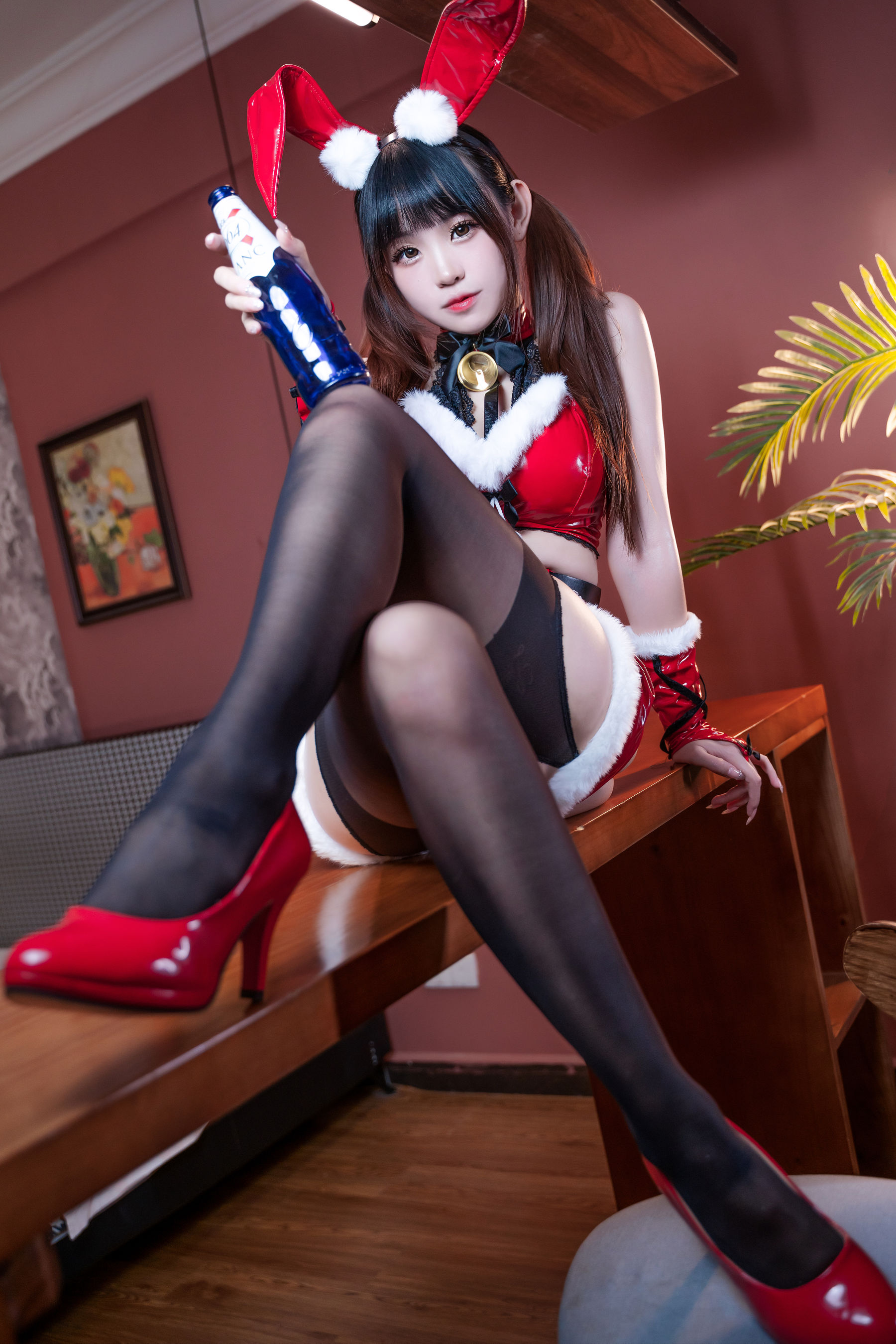 [福利COS] miko酱ww - 圣诞兔兔