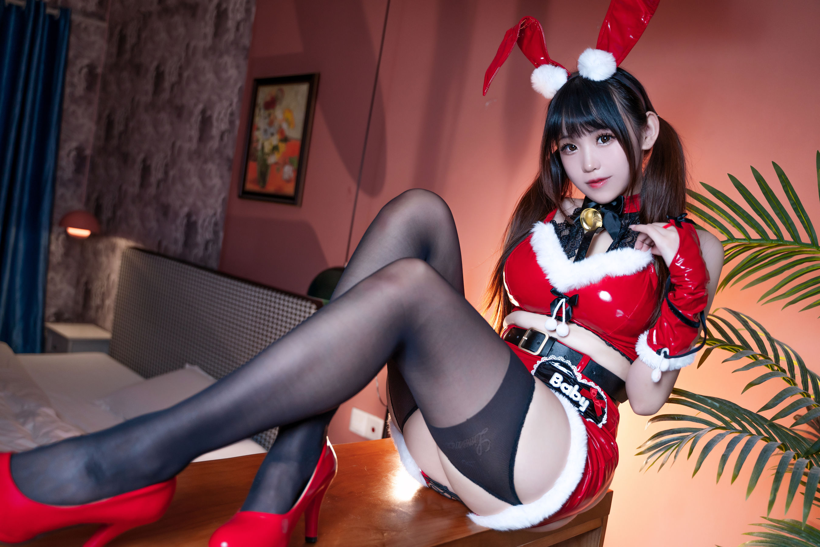 [福利COS] miko酱ww - 圣诞兔兔