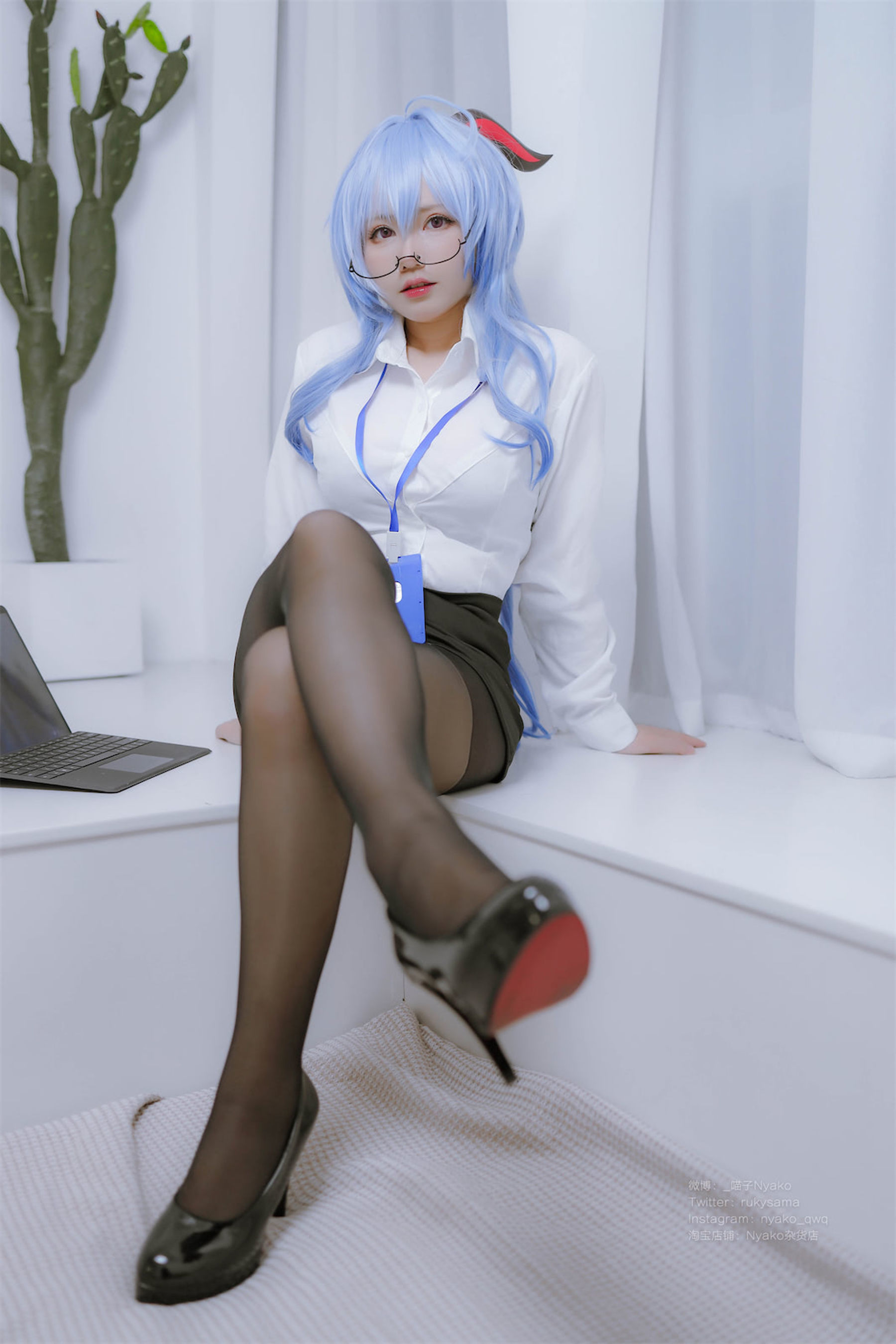 [福利COS] Nyako喵子 - 原神甘雨OL