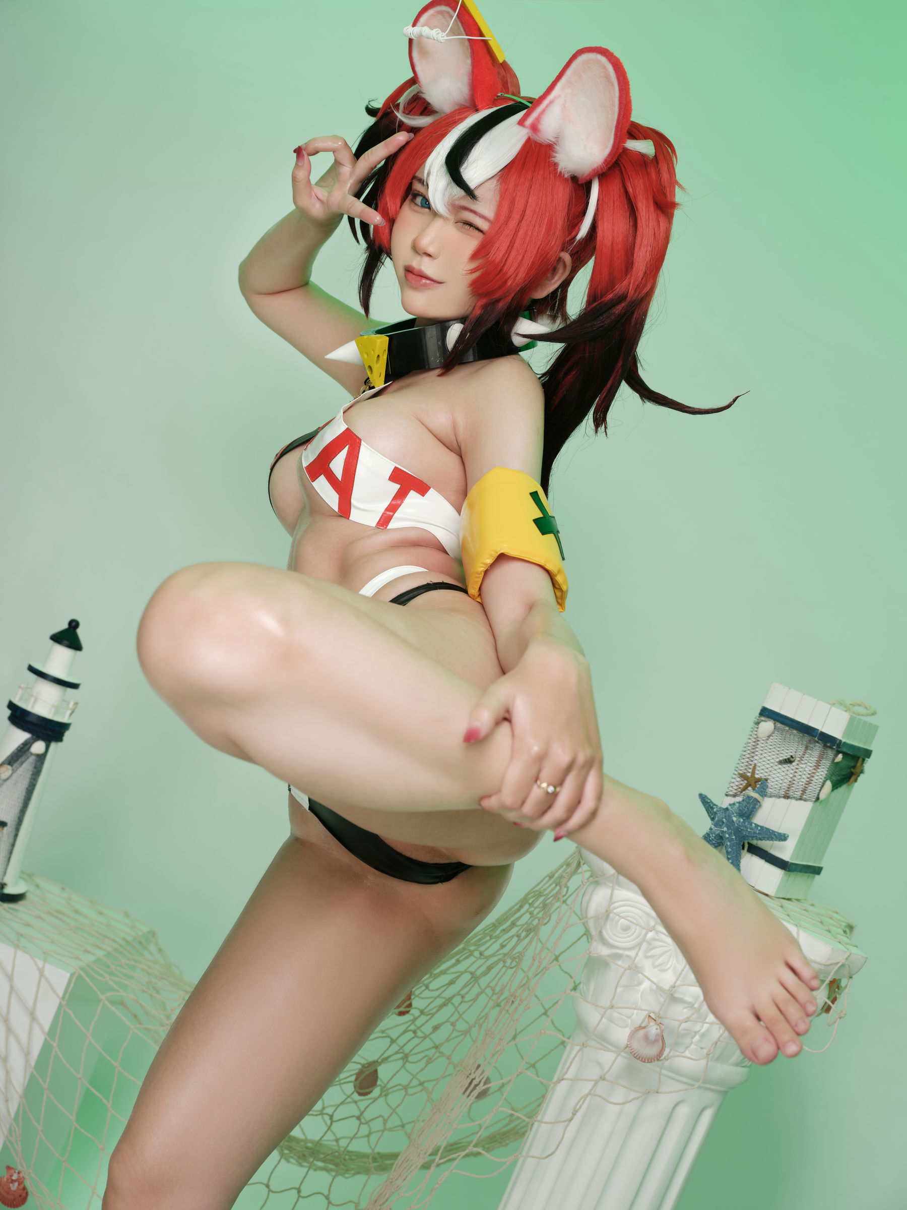 [福利COS] ZinieQ - Hakos Baelz Pole Dancing