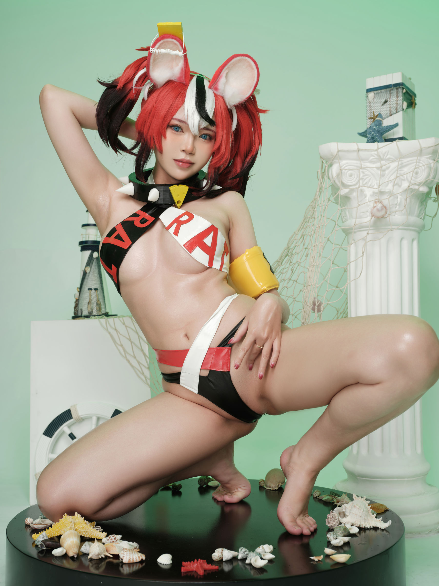 [福利COS] ZinieQ - Hakos Baelz Pole Dancing