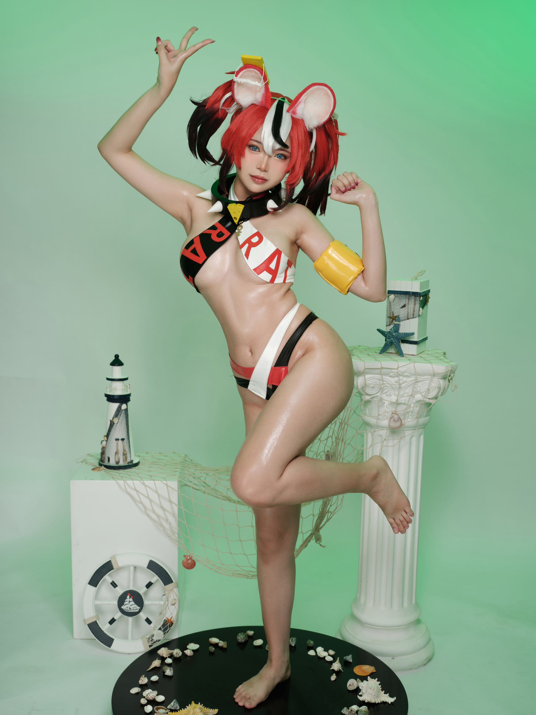 [福利COS] ZinieQ - Hakos Baelz Pole Dancing