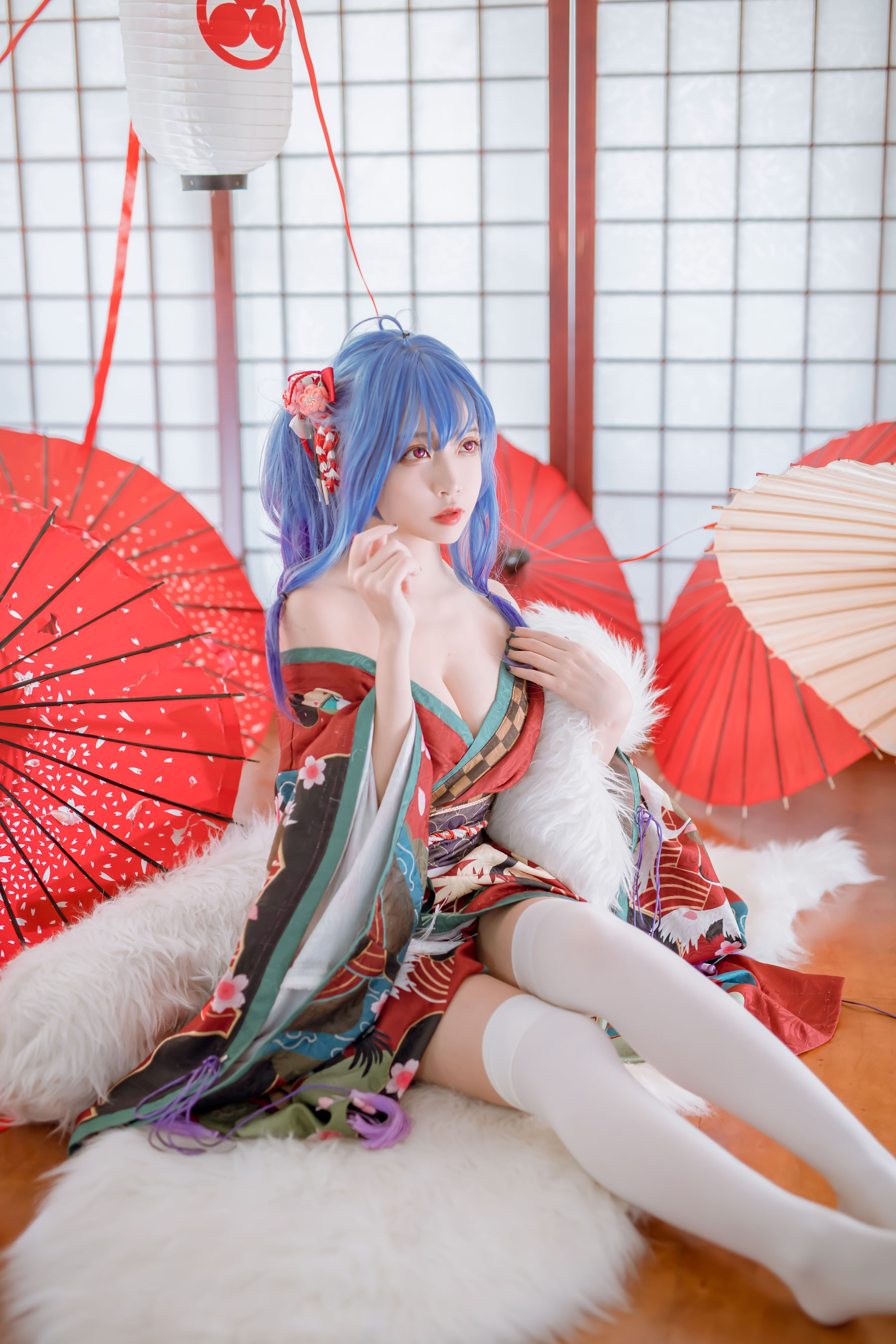 [福利COS] 人气Coser二佐Nisa - 碧蓝 圣路易斯和服