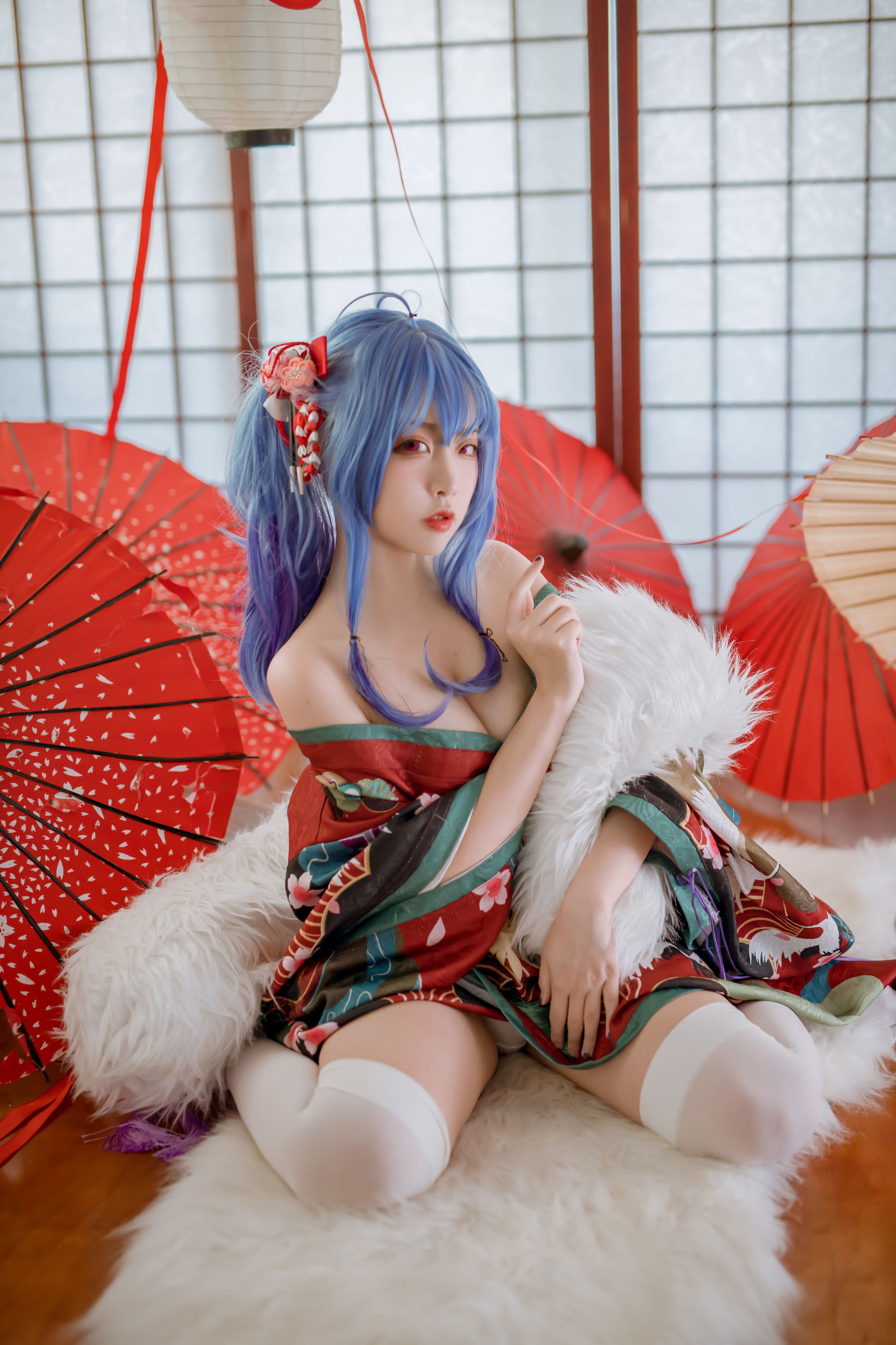 [福利COS] 人气Coser二佐Nisa - 碧蓝 圣路易斯和服