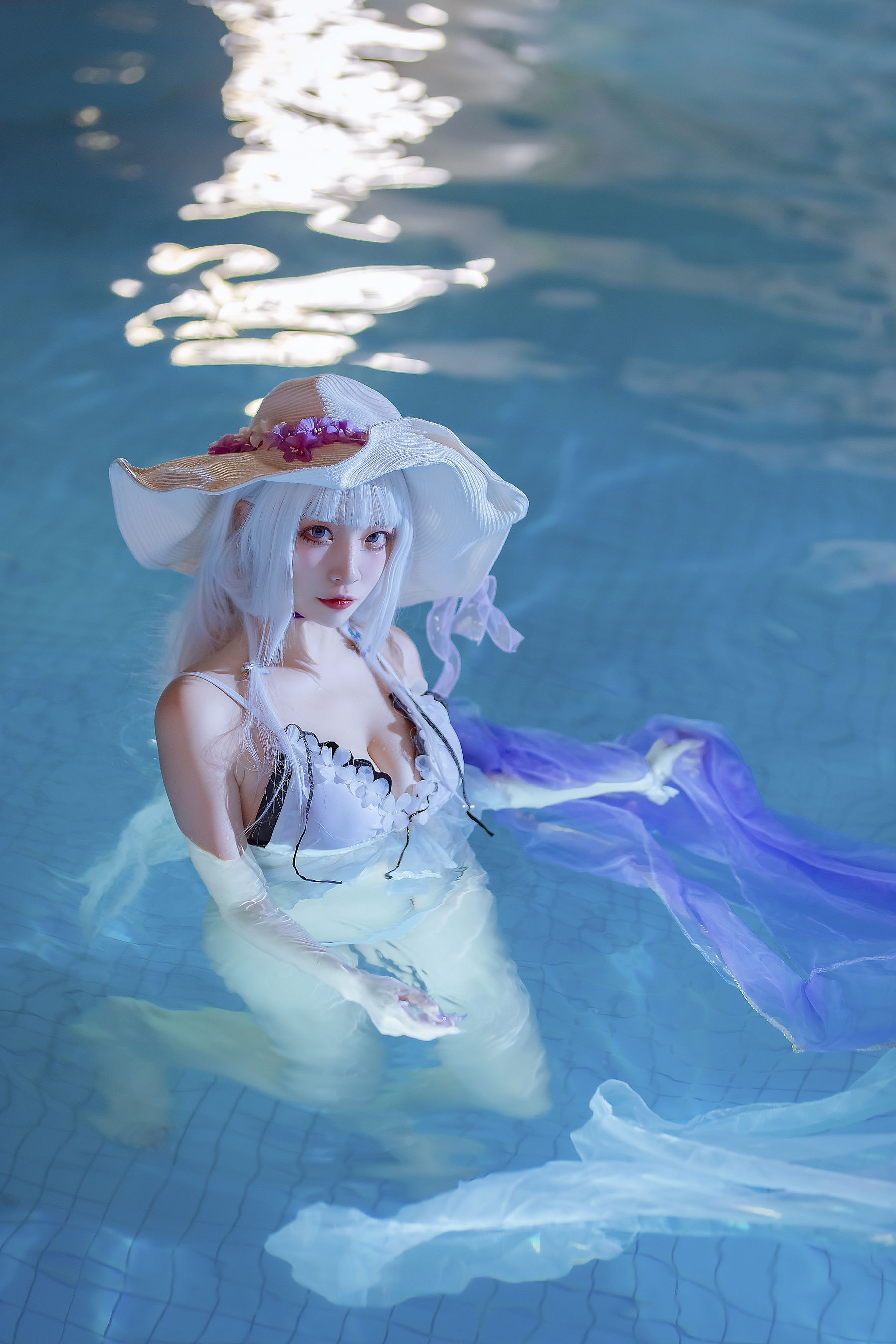 [福利COS] 人气Coser二佐Nisa - 碧蓝光辉泳装