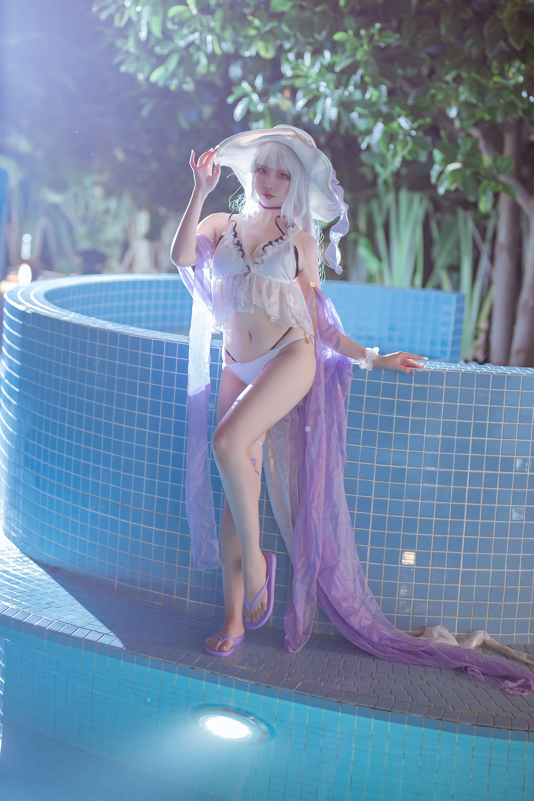 [福利COS] 人气Coser二佐Nisa - 碧蓝光辉泳装