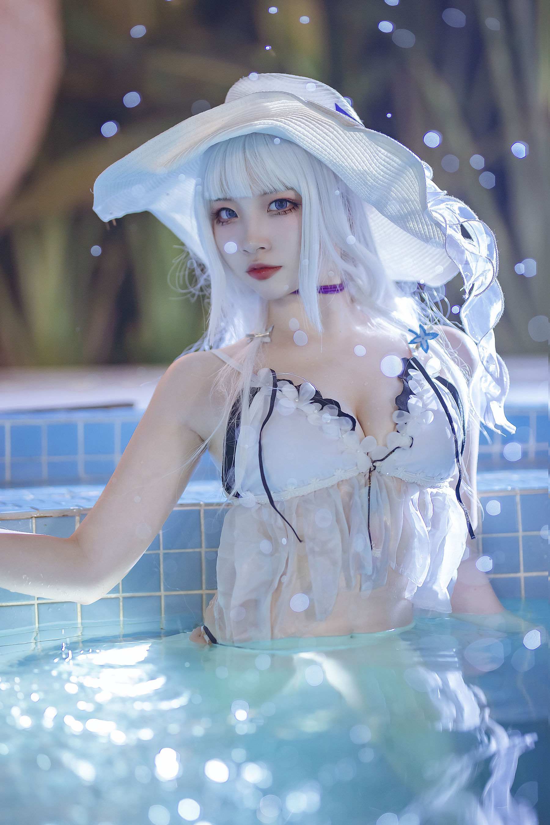 [福利COS] 人气Coser二佐Nisa - 碧蓝光辉泳装