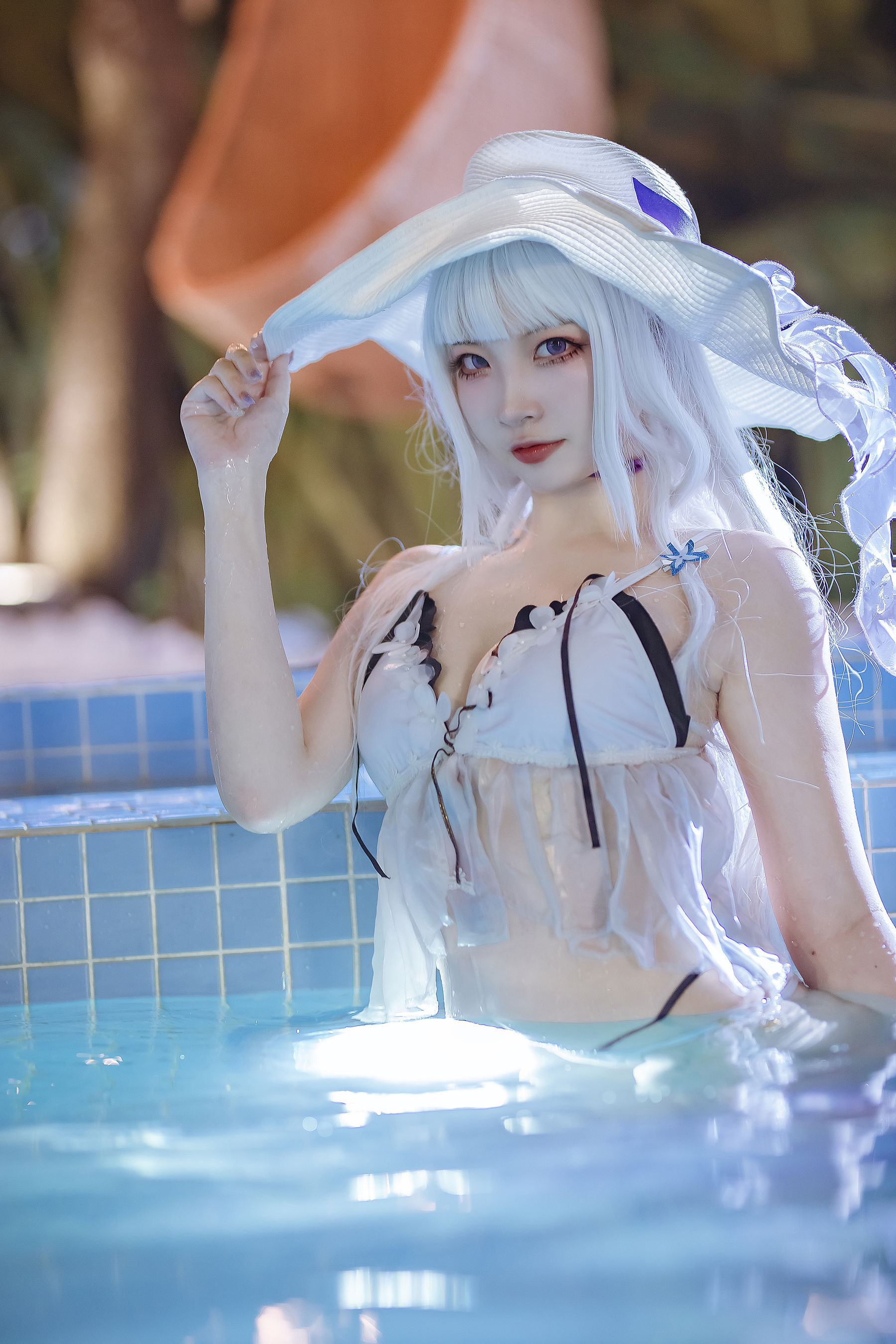 [福利COS] 人气Coser二佐Nisa - 碧蓝光辉泳装