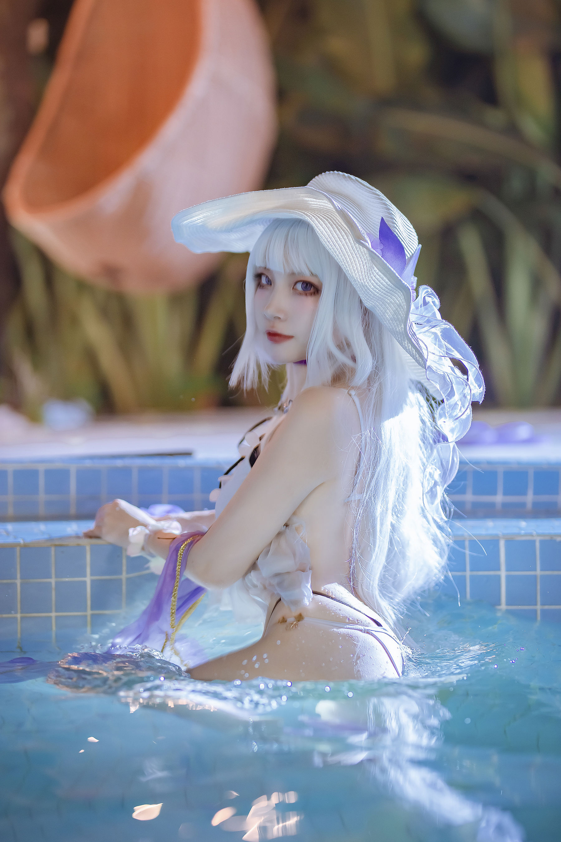 [福利COS] 人气Coser二佐Nisa - 碧蓝光辉泳装
