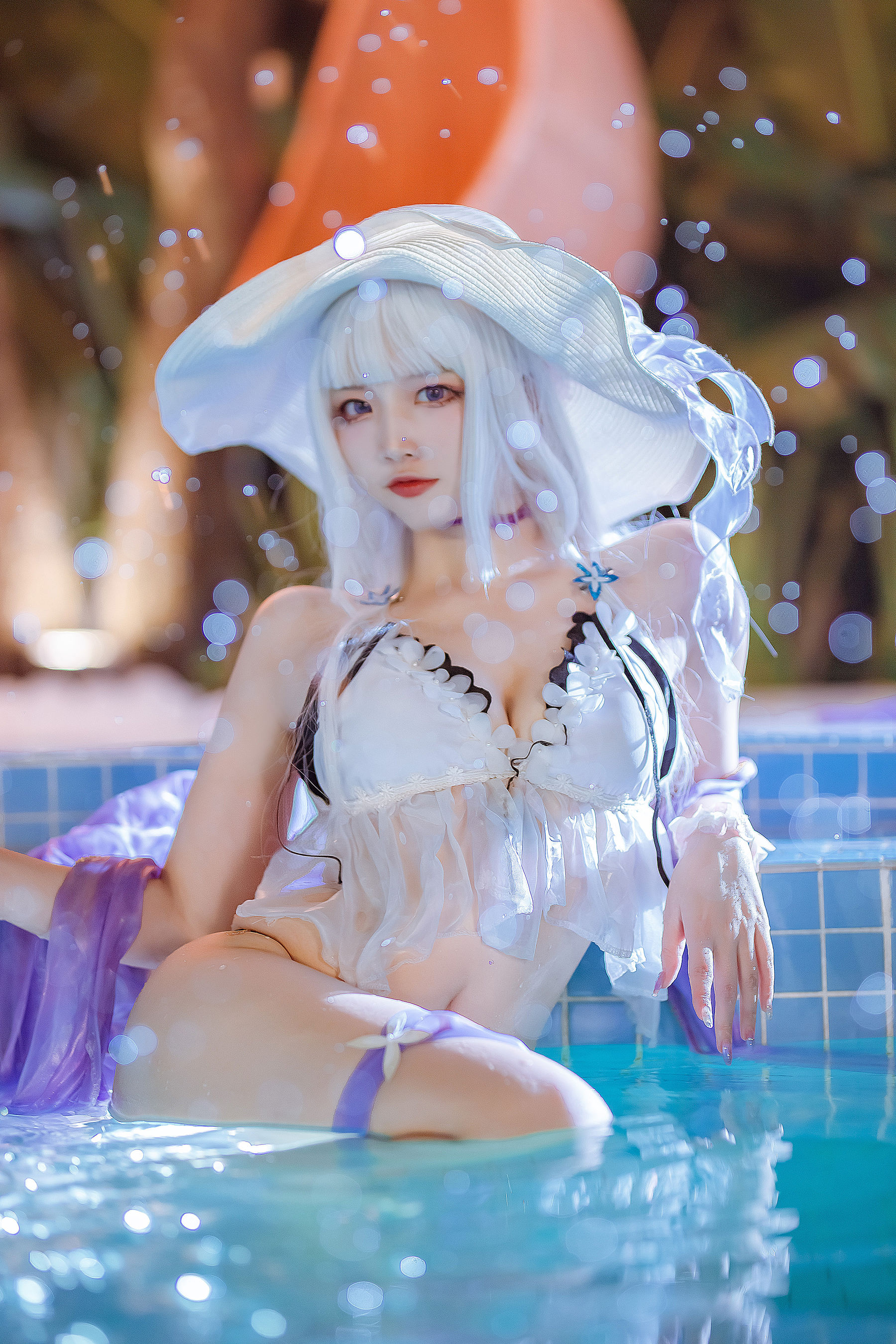 [福利COS] 人气Coser二佐Nisa - 碧蓝光辉泳装