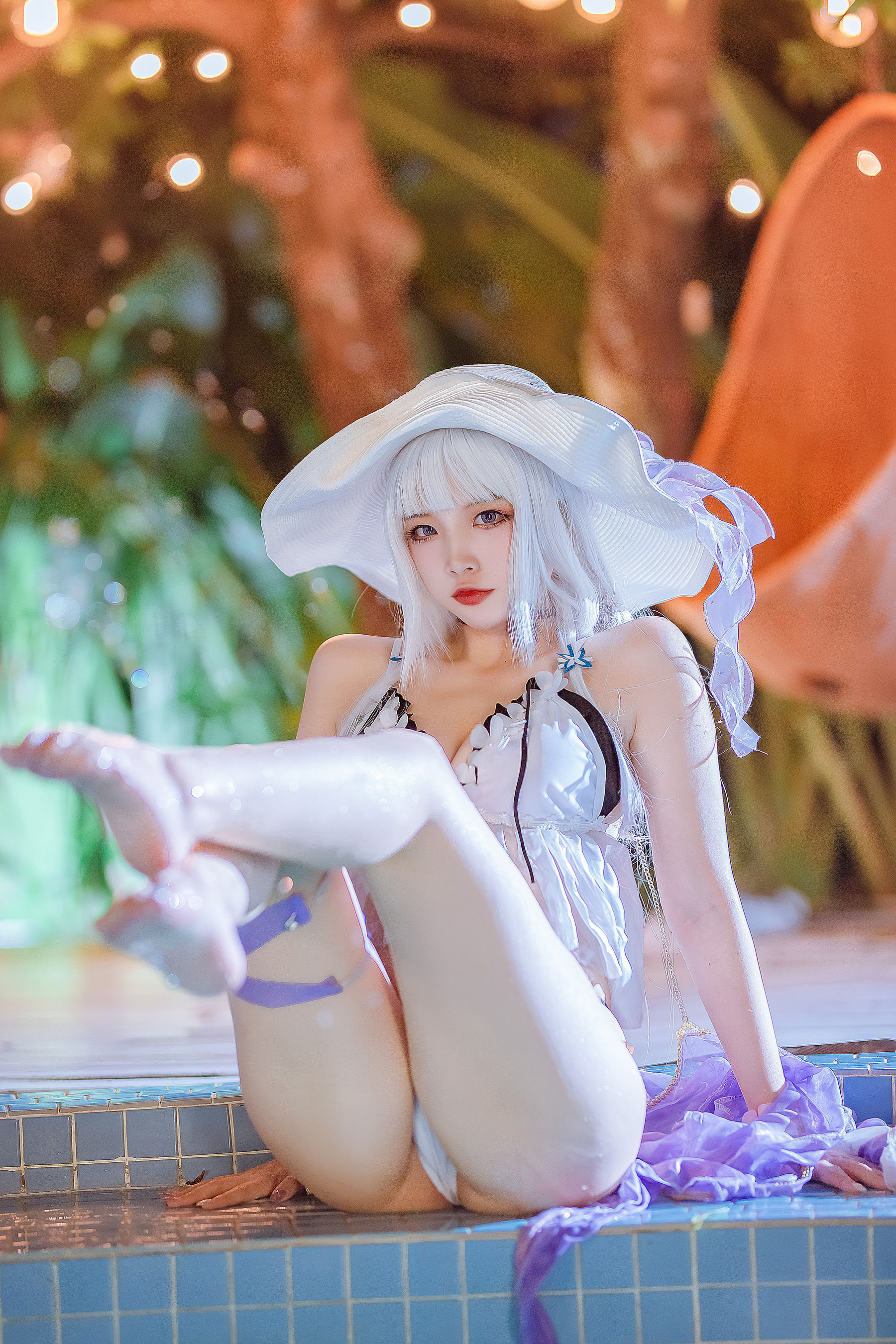 [福利COS] 人气Coser二佐Nisa - 碧蓝光辉泳装