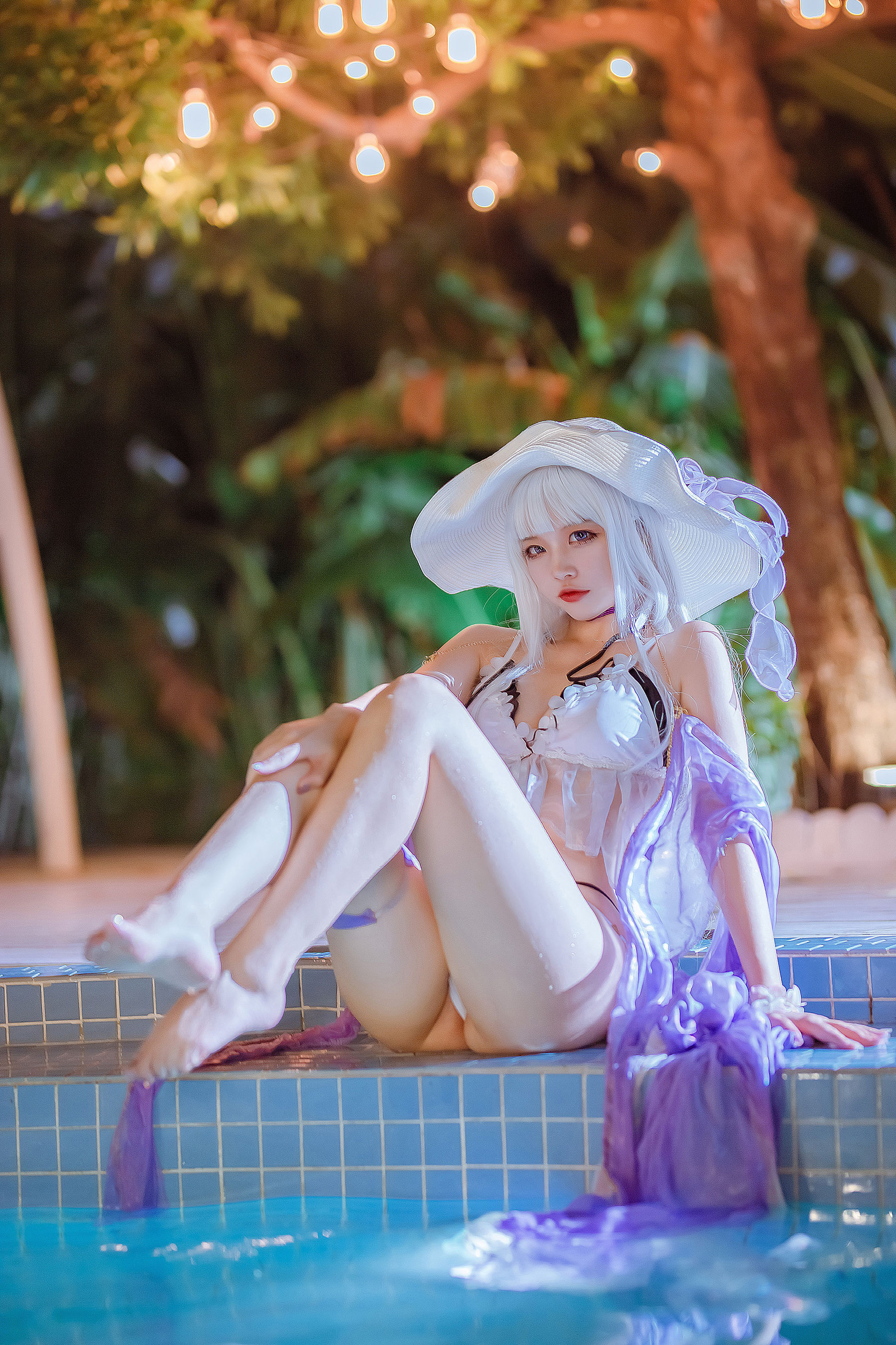 [福利COS] 人气Coser二佐Nisa - 碧蓝光辉泳装