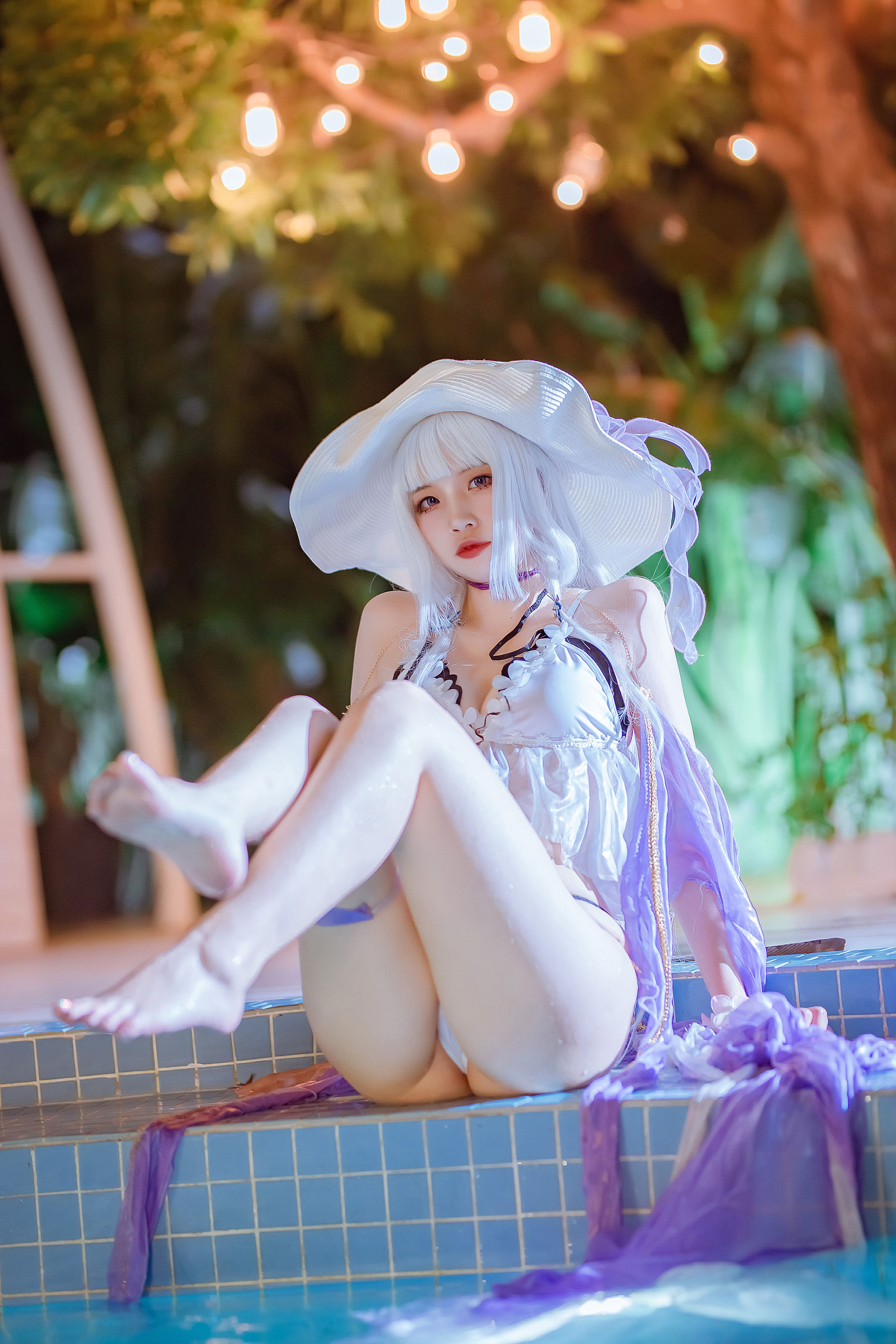 [福利COS] 人气Coser二佐Nisa - 碧蓝光辉泳装