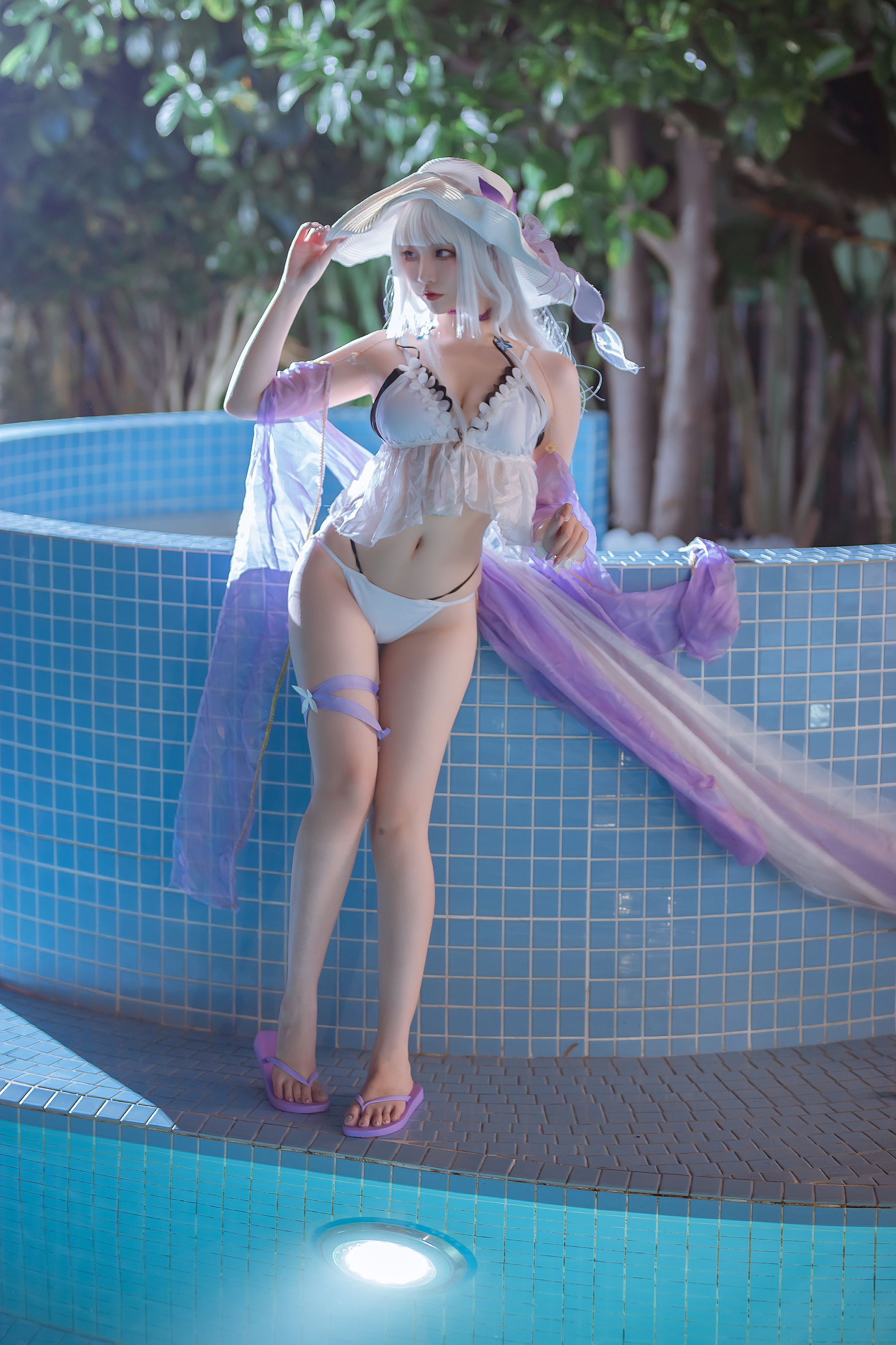 [福利COS] 人气Coser二佐Nisa - 碧蓝光辉泳装