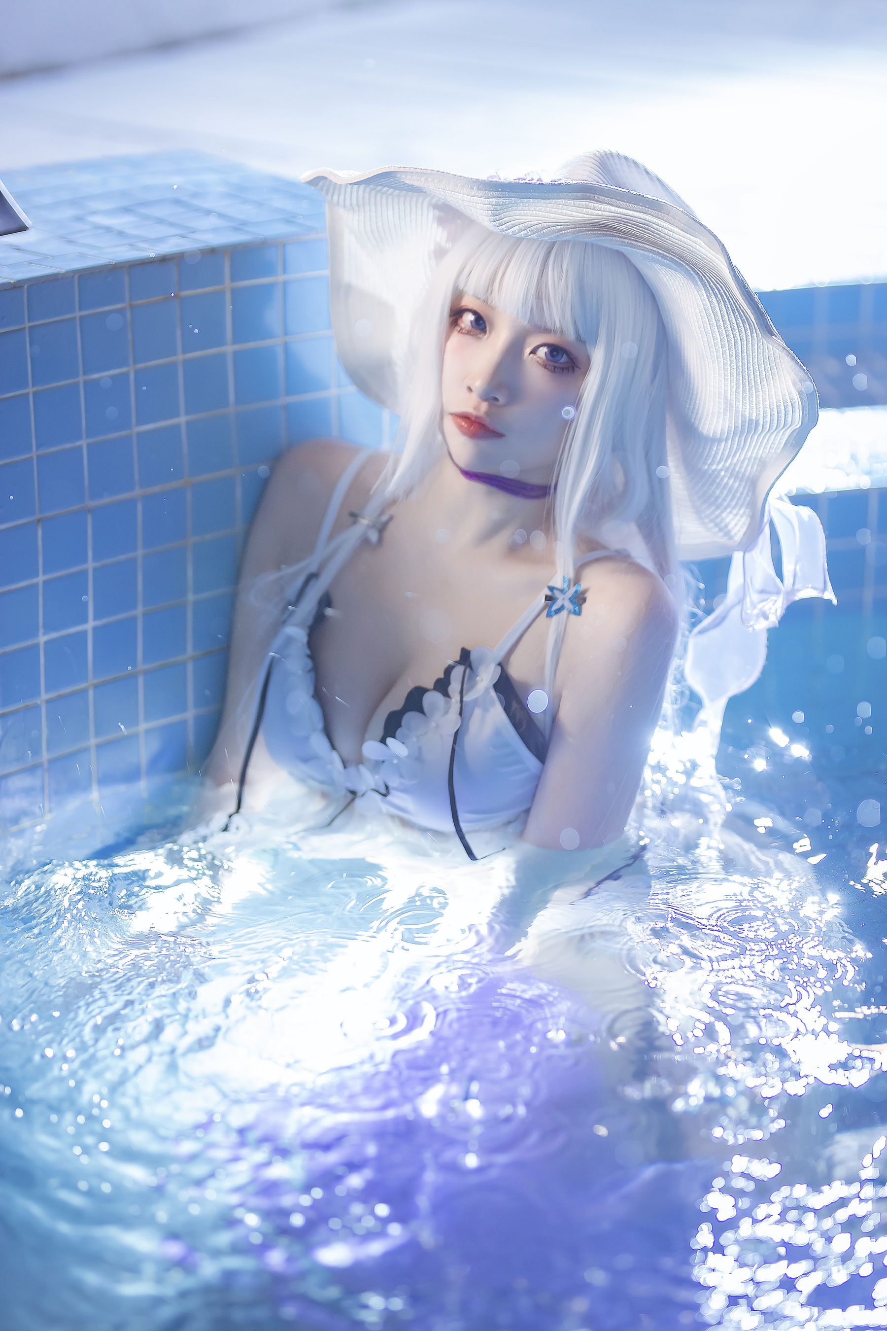 [福利COS] 人气Coser二佐Nisa - 碧蓝光辉泳装